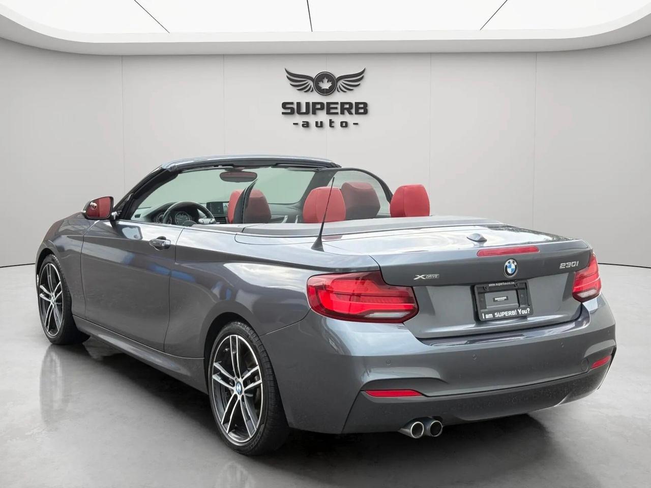 2021 BMW 2-Series 230i   XDRIVE   CONVERTIBLE   M PACKAGE   RED INTE Photo3