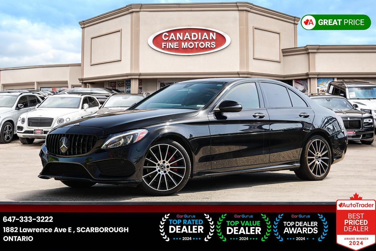 2018 Mercedes-Benz C-Class C 300 4MATIC|AMG PKG|BSM|RED INT - Photo #1