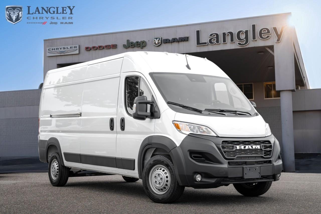 <p><strong>2026 Ram ProMaster 3500 Tradesman High Roof 136" WB</strong></p><p>The 2026 Ram ProMaster 3500 Tradesman is a high-capacity cargo van built for demanding professional tasks with a spacious high-roof interior and excellent utility.</p><ul><li><p>Engine: 3.6L Pentastar V6 (276 hp, 250 lb-ft torque)</p></li><li><p>Drivetrain: Front-Wheel Drive (FWD)</p></li><li><p>Transmission: 9-Speed Automatic</p></li><li><p>Max Towing Capacity: 6,600 lbs</p></li><li><p>Cargo Volume: 357.3 cu. ft.</p></li></ul><p>Come book a test drive at Langley Chrysler, conveniently located in Langley, British Columbia.</p>*All new vehicle purchases are plus the PDI accessory installs and any price increases provided by the manufacturer. For trucks the accessories will include wheel locks, spray-in liners, and mud flaps. For all other vehicles, wheel locks are standard, other equipment may apply. Confirm with the dealer.

<p>*All prices are net of all manufacturer incentives and/or rebates and are subject to change by the manufacturer without notice. All prices plus applicable taxes, applicable environmental recovery charges, documentation of $599 and full tank of fuel surcharge of $76 if a full tank is chosen.<br />Other items available that are not included in the above price:<br />Tire & Rim Protection and Key fob insurance starting from $599<br />Service contracts (extended warranties) for up to 7 years and 200,000 kms starting from $599<br />Custom vehicle accessory packages, mudflaps and deflectors, tire and rim packages, lift kits, exhaust kits and tonneau covers, canopies and much more that can be added to your payment at time of purchase<br />Undercoating, rust modules, and full protection packages starting from $199<br />Flexible life, disability and critical illness insurances to protect portions of or the entire length of vehicle loan?im?im<br />Financing Fee of $500 when applicable<br />Prices shown are determined using the largest available rebates and incentives and may not qualify for special APR finance offers. See dealer for details. This is a limited time offer.</p>