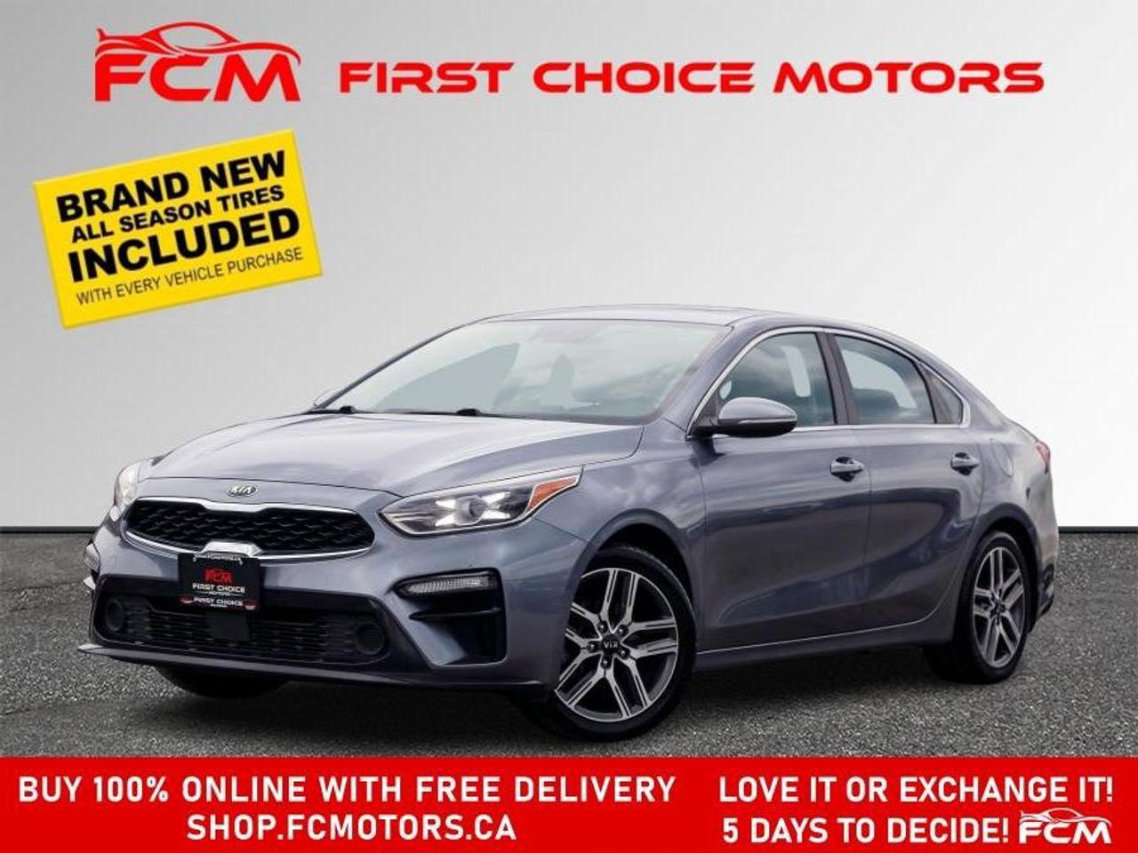 ** ** SPECIAL LIMITED TIME OFFER ** ** PURCHASE ANY VEHICLE THIS WEEK AND RECEIVE 4 BRAND-NEW ALL-SEASON TIRES AT NO ADDITIONAL COST!!! DON   T MISS THIS EXCLUSIVE CHANCE TO UPGRADE YOUR RIDE AND STAY PREPARED FOR ANY WEATHER!!! <br><br>EXCITING NEWS FROM FIRST CHOICE MOTORS! Our brand-new online showroom is now open to the public, bringing the ultimate car shopping experience right to your fingertips! Enjoy a 100% online car shopping experience, with over 500 certified vehicles in stock, comprehensive protection plans, and thousands of new auto parts & accessories available! Plus, for a limited time, were offering FREE deliveries across Ontario on all vehicle purchases! Dont miss out   visit Shop.fcmotors.ca to find and upgrade your perfect vehicle today!<br><br>Welcome to First Choice Motors, the largest car dealership in Toronto of pre-owned cars, SUVs, and vans priced between $5000-$15,000. With an impressive inventory of over 300 vehicles in stock, we are dedicated to providing our customers with a vast selection of affordable and reliable options. <br><br>Were thrilled to offer a used 2019 Kia Forte EX, grey color with 191,000km (STK#10004) This vehicle was $11990 NOW ON SALE FOR $10990. It is equipped with the following features:<br>- Automatic Transmission<br>- Leather Seats<br>- Sunroof<br>- Heated seats<br>- Navigation<br>- Bluetooth<br>- Apple CarPlay<br>- Reverse camera<br>- Alloy wheels<br>- Power windows<br>- Power locks<br>- Power mirrors<br>- Air Conditioning<br><br>At First Choice Motors, we believe in providing quality vehicles that our customers can depend on. All our vehicles come with a 36-day guarantee on all safety related items. We also offer additional warranty options up to 5 years for our customers who want extra peace of mind.<br><br>Furthermore, all our vehicles are sold fully certified with brand new brakes rotors and pads, a fresh oil change, and brand new set of all-season tires installed & balanced. You can be confident that this car is in excellent condition and ready to hit the road.<br><br>At First Choice Motors, we believe that everyone deserves a chance to own a reliable and affordable vehicle. Thats why we offer financing options with low interest rates starting at 7.9% O.A.C. Were proud to approve all customers, including those with bad credit, no credit, students, and even 9 socials. Our finance team is dedicated to finding the best financing option for you and making the car buying process as smooth and stress-free as possible.<br><br>Our dealership is open 7 days a week to provide you with the best customer service possible. We carry the largest selection of used vehicles for sale under $9990 in all of Ontario. We stock over 300 cars, mostly Hyundai, Chevrolet, Mazda, Honda, Volkswagen, Toyota, Ford, Dodge, Kia, Mitsubishi, Acura, Lexus, and more. With our ongoing sale, you can find your dream car at a price you can afford. Come visit us today and experience why we are the best choice for your next used car purchase!<br><br>All prices include $22.00 OMVIC Fee.  Excludes, license plates, ownership registration and ONTARIO HST (13%)<br>*No Credit Card payments can be accepted for Vehicle Purchases*