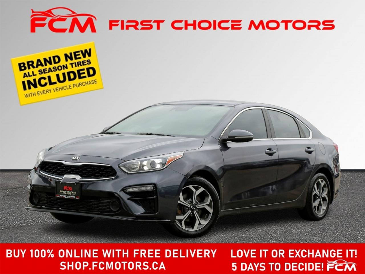 ** ** SPECIAL LIMITED TIME OFFER ** ** PURCHASE ANY VEHICLE THIS WEEK AND RECEIVE 4 BRAND-NEW ALL-SEASON TIRES AT NO ADDITIONAL COST!!! DON   T MISS THIS EXCLUSIVE CHANCE TO UPGRADE YOUR RIDE AND STAY PREPARED FOR ANY WEATHER!!! <br><br>EXCITING NEWS FROM FIRST CHOICE MOTORS! Our brand-new online showroom is now open to the public, bringing the ultimate car shopping experience right to your fingertips! Enjoy a 100% online car shopping experience, with over 500 certified vehicles in stock, comprehensive protection plans, and thousands of new auto parts & accessories available! Plus, for a limited time, were offering FREE deliveries across Ontario on all vehicle purchases! Dont miss out   visit Shop.fcmotors.ca to find and upgrade your perfect vehicle today!<br><br>Welcome to First Choice Motors, the largest car dealership in Toronto of pre-owned cars, SUVs, and vans priced between $5000-$15,000. With an impressive inventory of over 300 vehicles in stock, we are dedicated to providing our customers with a vast selection of affordable and reliable options. <br><br>Were thrilled to offer a used 2020 Kia Forte EX, grey color with 182,000km (STK#9997) This vehicle was $12990 NOW ON SALE FOR $11990. It is equipped with the following features:<br>- Automatic Transmission<br>- Heated seats<br>- Bluetooth<br>- Apple CarPlay<br>- Reverse camera<br>- Alloy wheels<br>- Power windows<br>- Power locks<br>- Power mirrors<br>- Air Conditioning<br><br>At First Choice Motors, we believe in providing quality vehicles that our customers can depend on. All our vehicles come with a 36-day guarantee on all safety related items. We also offer additional warranty options up to 5 years for our customers who want extra peace of mind.<br><br>Furthermore, all our vehicles are sold fully certified with brand new brakes rotors and pads, a fresh oil change, and brand new set of all-season tires installed & balanced. You can be confident that this car is in excellent condition and ready to hit the road.<br><br>At First Choice Motors, we believe that everyone deserves a chance to own a reliable and affordable vehicle. Thats why we offer financing options with low interest rates starting at 7.9% O.A.C. Were proud to approve all customers, including those with bad credit, no credit, students, and even 9 socials. Our finance team is dedicated to finding the best financing option for you and making the car buying process as smooth and stress-free as possible.<br><br>Our dealership is open 7 days a week to provide you with the best customer service possible. We carry the largest selection of used vehicles for sale under $9990 in all of Ontario. We stock over 300 cars, mostly Hyundai, Chevrolet, Mazda, Honda, Volkswagen, Toyota, Ford, Dodge, Kia, Mitsubishi, Acura, Lexus, and more. With our ongoing sale, you can find your dream car at a price you can afford. Come visit us today and experience why we are the best choice for your next used car purchase!<br><br>All prices include $22.00 OMVIC Fee.  Excludes, license plates, ownership registration and ONTARIO HST (13%)<br>*No Credit Card payments can be accepted for Vehicle Purchases*
