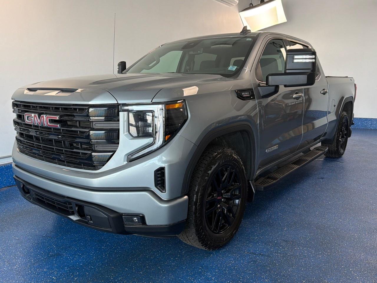 Recent Arrival! 2024 GMC Sierra 1500 Elevation Crew Cab Elevation | Duramax 3.0L | Low Kms | Zacks Certified. 10-Speed Automatic 4WD Sterling Metallic 3.0L I6<br /><br /><br />10-Speed Automatic, 4WD, Jet Black w/Cloth Seat Trim, 10-Way Power Driver Seat Adjuster w/Lumbar, 120-Volt Bed Mounted Power Outlet, 120-Volt Interior Power Outlet, 2 Charge-Only Rear USB Ports, 2 Charge/Data USB Ports, 2 Charge/Data USB Ports Inside Centre Console, 6''' Rectangular Black Tubular Assist Steps (LPO), Adaptive Cruise Control, Air Conditioning, AM/FM radio: SiriusXM with 360L, Apple CarPlay/Android Auto, Auto-Locking Rear Differential, Automatic temperature control, Black GMC Emblems (LPO), Body Colour Header w/Gloss Black Mesh Grille Bars, Brake assist, Cloth Rear Seat w/Storage Package, Colour-Keyed Carpeting Floor Covering, Deep-Tinted Glass, Dual Exhaust System, Electric Rear-Window Defogger, Electronic Precision Shift, Elevation Black Package (LPO), Floor-Mounted Centre Console, Forward Collision Alert, Front Bucket Seats, Front fog lights, Front Frame-Mounted Black Recovery Hooks, Front Rubberized-Vinyl Floor Mats, GMC Connected Access Capable, HD Rear Vision Camera, Heated door mirrors, Heated front seats, Heated steering wheel, Heavy-Duty Air Filter, High Capacity Suspension Package, Hill Descent Control, Hitch Guidance, Hitch View, In-Vehicle Trailering System App, Integrated Trailer Brake Controller, Keyless Open & Start, Lane Keep Assist w/Lane Departure Warning, LED Cargo Area Lighting, Manual Tilt-Wheel & Telescoping Steering Column, Navigation System, Off-Road Suspension, OnStar & GMC Connected Services Capable, Power Door Locks, Power door mirrors, Power Front Windows w/Driver Express Up/Down, Power Front Windows w/Passenger Express Down, Power Rear Windows w/Express Down, Power Sliding Rear Window w/Rear Defogger, Preferred Equipment Group 3SB, Preferred Package, Premium audio system: Premium GMC Infotainment System, Premium Bose 7-Speaker Sound System, Push Button Start, Rear Rubberized-Vinyl Floor Mats, Rear Wheelhouse Liners, Remote Vehicle Starter System, Steering Wheel Audio Controls, Telescoping steering wheel, Theft Deterrent System (Unauthorized Entry), Tilt steering wheel, Trailering Package, Universal Home Remote, Wheels: 20''' x 9''' High Gloss Black Painted Aluminum, Wi-Fi Hotspot Capable, Wireless Apple CarPlay/Wireless Android Auto, Wireless Charging, X31 Hard Badge, X31 Off-Road Package.<br /><br />Certification Program Details: Fresh 2 Yr MVI | 30 day warranty* | 110 point inspection | Full tank of fuel | Krown rustproofed | Flexible financing options | Professionally detailed<br /><br />This vehicle is Zacks Certified! You're approved! We work with you. Together we'll find a solution that makes sense for your individual situation. Please visit us or call 902 843-3900 to learn about our great selection.<br /><br />With 22 lenders available Zack's Auto Sales can offer our customers with the lowest available interest rate. Thank you for taking the time to check out our selection!