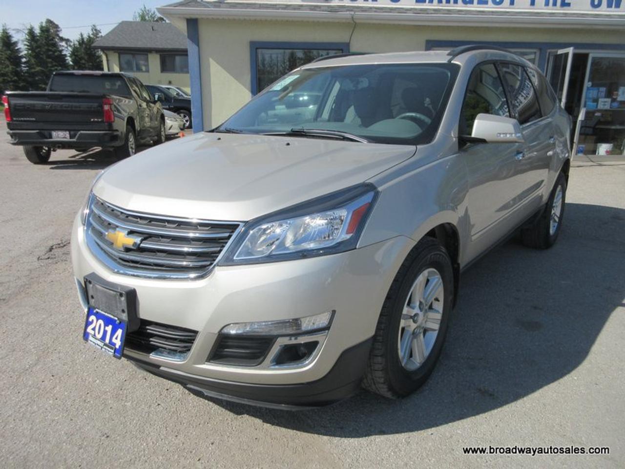 2014 Chevrolet Traverse GREAT KM'S 1-LT-MODEL 7 PASSENGER 3.6L - V6.. CAPTAINS.. THIRD ROW.. TOUCH SCREEN DISPLAY.. BACK-UP CAMERA.. KEYLESS ENTRY..