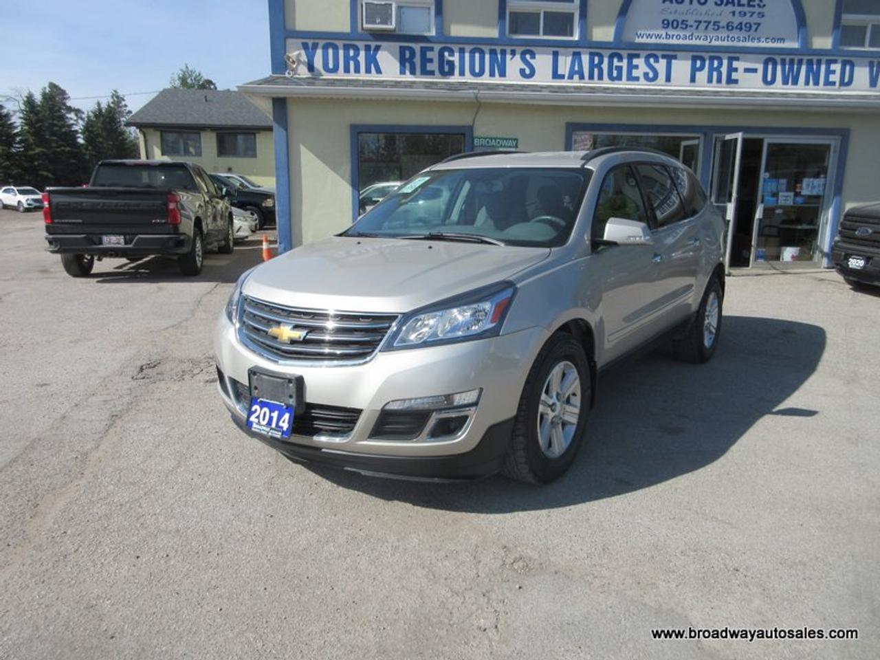 2014 Chevrolet Traverse GREAT KM'S 1-LT-MODEL 7 PASSENGER 3.6L - V6.. CAPTAINS.. THIRD ROW.. TOUCH SCREEN DISPLAY.. BACK-UP CAMERA.. KEYLESS ENTRY.. Photo2