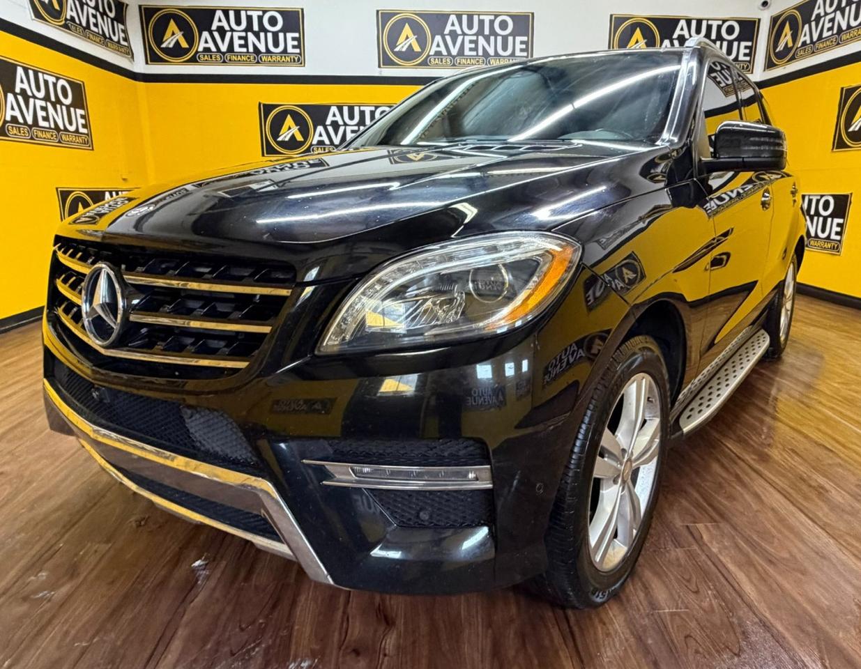 This outstanding example of a 2014 Mercedes-Benz M-Class ML 350 BlueTEC is proudly offered by Auto Avenue Airdrie. <br/> Off-road or on the street, this Mercedes-Benz M-Class delivers refined capability, confident handling, and the premium comfort expected from the Mercedes-Benz name. The ML 350 BlueTEC combines strong diesel efficiency with smooth performance, making it a perfect blend of power, luxury, and long-distance comfort. <br/> Equipped with all-wheel drive, this M-Class provides outstanding traction and stability in a wide range of driving conditions, ensuring confidence and control wherever the road takes you. Designed for drivers who demand both capability and refinement, this SUV stands out with its timeless design and solid engineering. <br/> Inside, the cabin is appointed with premium leather heated seats, delivering comfort and support in every season. The vehicle also features fully power-adjustable front seats, allowing both driver and passenger to find the perfect driving position with ease. A sophisticated adjustable suspension system enhances ride quality and adaptability, providing a smooth, composed experience on both city roads and rougher terrain. <br/> With its panoramic sunroof, 360&deg; camera system, and integrated navigation, this Mercedes-Benz offers a modern driving experience enhanced by convenience, visibility, and luxury. <br/> If youve been searching for a well-equipped luxury SUV that combines comfort, technology, and durability, this ML 350 BlueTEC is the perfect addition to your driveway. <br/> AUTO AVENUE IS AN AMVIC LICENSED DEALERSHIP, COMMITTED TO PROVIDING EXCEPTIONAL SERVICE AND QUALITY VEHICLES WITH FLEXIBLE PAYMENT OPTIONS. <br/>