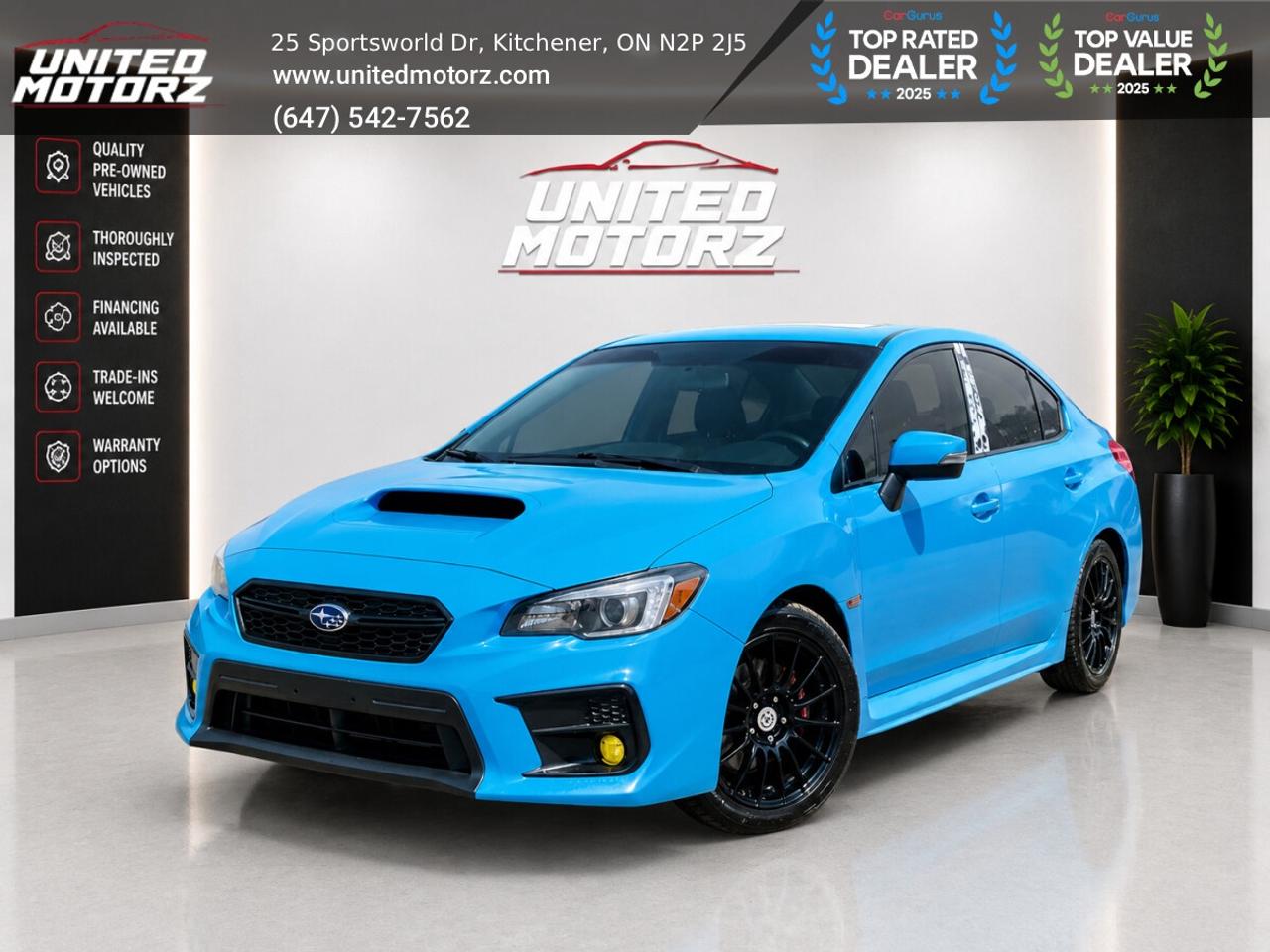 2020 Subaru WRX SPORT MANUAL~SAFETY CERTIFIED~WRAPPED~20 SERVICE R Photo0