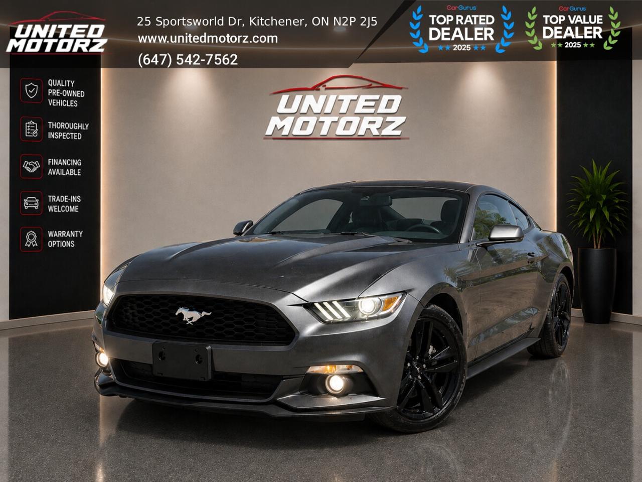 2015 Ford Mustang EcoBoost PREMIUM~SAFETY CERTIFIED~ 28 SERVICE RECO Photo