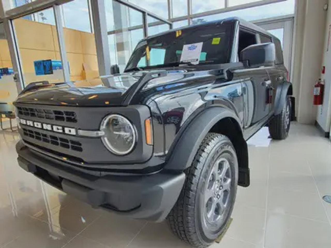 The 2026 Ford Bronco Big Bend looks absolutely stunning in Shadow Black. Sporting an aggressive stance and a rugged, yet refined design, this full-sized 5-passenger SUV is powered by a 2.3L EcoBoost® engine producing 300 horsepower and 325 lb-ft of torque. Paired with a 10-speed automatic transmission, the Bronco Big Bend delivers smooth power delivery and engaging driving experience, whether youre navigating city streets or tackling off-road trails. With fuel mileage rated at 12.0L/100 km (24 Mile Per Gallon) combined highway/city.

Key Features:
4X4
BLIS® (Blind Spot Information System) with Cross-Traffic Alert
Lane-Keeping System
Pre-Collision Assist with Emergency Braking
Rear View Camera with Backup Assist Grid Lines
Remote Keyless Entry with Push-Button Start
Removable Doors & Roof 
Wireless Apple CarPlay® and Android Auto
17 All-Terrain Tires & Carbonized Grey Aluminum Wheels
Dual-Zone Electronic Automatic Temperature Control with Air Conditioning
Front Heated Seats
FordPass Connect with Remote Start
SYNC® 4 with 12 Touchscreen
Terrain Management System with G.O.A.T. Modes 
Engine Block Heater
Sound Deadening Headliner

Moose Jaw Ford, conveniently located at 1010 North Service Road in Moose Jaw, is your trusted destination for all your automotive needs. With an impressive 4.8-star Google rating from nearly 1,500 reviews, we are proud to deliver an exceptional vehicle-buying experience tailored just for you. Our Moose Jaw Motives set us apart, offering unbeatable value like half-priced oil changes for life on pre-owned vehicles, one year of key and remote protection, and one year of tire and rim protection. Enjoy peace of mind with every purchase. At Moose Jaw Ford, were committed to driving positive change in our community by combining exceptional service, high-quality vehicles, and a guest-first approach. Visit us today!