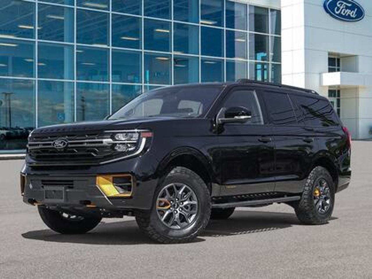 The 2026 Ford Expedition Tremor 501A 4WD shines in Agate Black, this premium SUV is powered by a robust 3.5L EcoBoost High Output engine paired with a 10-speed automatic transmission. With 440 horsepower and 510 lb-ft of torque, it delivers dynamic performance, giving a highway/city fuel economy of 13.3L/100km (21 Miles per gallon).

Key Features:
Ford Co-Pilot360® Active 2.0
Heated Front Seats & Rear Seats
Selectable Drive Modes
Modified Higher Ride Suspension
Running Boards
Heavy-Duty Trailer Tow
18 x 8.5 Dark Carbonized Grey Painted Aluminum
Leather Trimmed with Perforated Seat Inserts
B&O® Sound System by Bang & Olufsen
360-Degree Zone Lighting
Power Panoramic Vista Roof® with Power Shade
Front Row 10-way Power Driver & 8-way Power Passenger
Rain Sensing Wipers 
Pro Power Onboard  400 W
LED Taillamps
Power Liftgate
Memory Driver Seat
Engine Block Heater

Moose Jaw Ford, conveniently located at 1010 North Service Road in Moose Jaw, is your trusted destination for all your automotive needs. With an impressive 4.8-star Google rating from nearly 1,500 reviews, we are proud to deliver an exceptional vehicle-buying experience tailored just for you. Our Moose Jaw Motives set us apart, offering unbeatable value like half-priced oil changes for life on pre-owned vehicles, one year of key and remote protection, and one year of tire and rim protection. Enjoy peace of mind with every purchase. At Moose Jaw Ford, were committed to driving positive change in our community by combining exceptional service, high-quality vehicles, and a guest-first approach. Visit us today!
