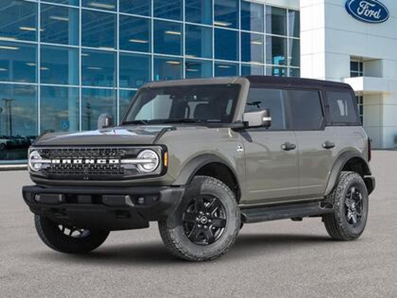 The 2026 Ford Bronco Outer Banks 314A Luxury Package looks absolutely stunning in Marsh Grey. Sporting an aggressive stance and a rugged, yet refined design, this full-sized 5-passenger SUV is powered by a 2.3L EcoBoost® engine producing 270 horsepower and 309 lb-ft of torque. Paired with a 10-speed automatic transmission, the Bronco Outer Banks delivers smooth power delivery and engaging driving experience, whether youre navigating city streets or tackling off-road trails. With fuel mileage rated at 12.0L/100 km (24 Mile Per Gallon) combined highway/city.

Key Features:
360-Degree Camera
Adaptive Cruise Control
B&O 12 Speaker Sound System
BLIS® (Blind Spot Information System) with Cross-Traffic Alert
Lane-Keeping System
Pre-Collision Assist with Emergency Braking
Rear View Camera with Backup Assist Grid Lines
Remote Keyless Entry with Push-Button Start
Removable Doors & Roof 
Front Parking Sensors
Wireless Apple CarPlay® and Android Auto
18 Bright Machined Black High Gloss-Painted Aluminum Wheels
Dual-Zone Electronic Automatic Temperature Control with Air Conditioning
Ford Co-Pilot 360
Lane Keeping Assist 
FordPass Connect with Remote Start
SYNC® 4 W/Information on Demand
Terrain Management System with G.O.A.T. Modes 
4X4 Capability for off-road adventure
Black Appearance Package
Engine Block Heater

Moose Jaw Ford, conveniently located at 1010 North Service Road in Moose Jaw, is your trusted destination for all your automotive needs. With an impressive 4.8-star Google rating from nearly 1,500 reviews, we are proud to deliver an exceptional vehicle-buying experience tailored just for you. Our Moose Jaw Motives set us apart, offering unbeatable value like half-priced oil changes for life on pre-owned vehicles, one year of key and remote protection, and one year of tire and rim protection. Enjoy peace of mind with every purchase. At Moose Jaw Ford, were committed to driving positive change in our community by combining exceptional service, high-quality vehicles, and a guest-first approach. Visit us today!