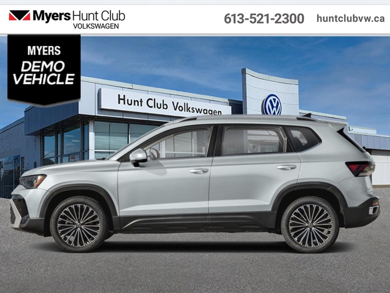 <b>Wireless Charing,  Remote Start,  Heated Seats,  Heated Steering Wheel,  Adaptive Cruise Control!</b><br> <br> The 2026 Volkswagen Taos features advanced safety and driver-assist technologies engineered to support your journey with confidence.<br> <br>From the outside, the 2026 Taos presents sleek body lines, a refreshed front fascia and modern lighting that reflect a confident, urban-ready look. Inside, the cabin features intuitive connectivity, quality materials and seating designed to comfortably accommodate both driver and passengers. With its thoughtful flexibility, smart features and Volkswagens commitment to reliability, the Taos offers a compelling choice for those seeking compact SUV versatility.<br> <br>This Alpine Grey SUV has an Automatic transmission and is powered by a 1.5L I4 16V GDI DOHC Turbo engine. <br> <br> Our Taoss trim level is Comfortline. Standard features include wireless device charging, remote engine start, heated front seats, a heated steering wheel, adaptive cruise control, and an 8-inch infotainment screen with Apple CarPlay and Android Auto. Safety features also include lane keep assist with lane departure warning, collision mitigation, blind spot alert, and autonomous emergency braking. This vehicle has been upgraded with the following features: Wireless Charing, Remote Start, Heated Seats, Heated Steering Wheel, Adaptive Cruise Control, Lane Keep Assist, Collision Mitigation. This is a demonstrator vehicle driven by a member of our staff and has just 8000 km.<br><br> <br>To apply right now for financing use this link: <a href=https://www.huntclubvw.ca/financing-request/ target=_blank>https://www.huntclubvw.ca/financing-request/</a><br> <br/>Incentives expire 2026-08-31. See dealer for details. <br><br>At Myers Hunt Club Volkswagen, our focus is customers like you. Our dedicated service, parts, and sales team are here to make your automotive experience a special one. We are very proud of our achievements and awards over the last 25 years and are committed to providing the same great service to our present and future customers. If youre looking for a vehicle, Myers Hunt Club Volkswagen is your destination for new, used, and certified pre-owned Volkswagen vehicles as well as other makes and models. Whatever your needs, we can help you here at Myers Hunt Club Volkswagen. </br><br> Come by and check out our fleet of 50+ used cars and trucks and 130+ new cars and trucks for sale in Gloucester.  o~o