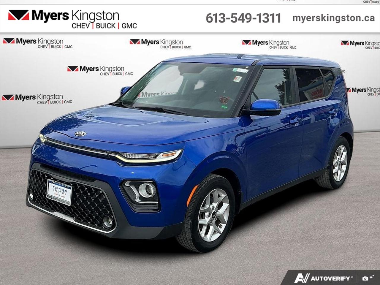 <b>Certified!</b><br> <br> With a fresh redesign not affecting its affordability while increasing its value and reliability, the all new Kia Soul is an easy choice. This 2020 Kia Soul is fresh on our lot in Kingston.<br> <br>A fresh redesign, true to its unique style, but with all the best of modern tech, this 2020 Kia Soul is exactly what the Soul needed. The Kia Soul has been one of the quirkiest and iconic urban crossovers since the genre started. With its unique, cube like shape and club like interior, all stuffed with the best tech features, and at a price people can afford, the Kia Soul is a long living favorite of the new generation of car buyers. This redesign is only gonna make it better.<br> <br>This SUV has 96,746 km and is a Certified Pre-Owned vehicle. Its nice in colour. It has an Automatic transmission and is powered by a smooth engine. And its got a certified used vehicle warranty for added peace of mind.<br> <br>To apply right now for financing use this link: <a href=https://www.taylorautomall.com/finance/apply-for-financing/ target=_blank>https://www.taylorautomall.com/finance/apply-for-financing/</a><br> <br/><b>THE CERTIFIED PRE-OWNED ADVANTAGE</b><br>Instead of worries our vehicles come with a 150+ point inspection, a Manufacturers Warranty, 24-hour Roadside Assistance, and an Exchange Privilege.<br>OUR VEHICLES ARE PRE-OWNED. IT DOESNT MEAN WE LOVE THEM ANY LESS.<br><br> <br/>Buy this vehicle now for the lowest bi-weekly payment of <b>$114.74</b> with $0 down for 96 months @ 8.99% APR O.A.C. ( Plus applicable taxes - Plus applicable fees ). See dealer for details. <br><br>For more information, please call any of our knowledgeable used vehicle staff at (613) 549-1311!<br><br> Come by and check out our fleet of 50+ used cars and trucks and 200+ new cars and trucks for sale in Kingston.  o~o