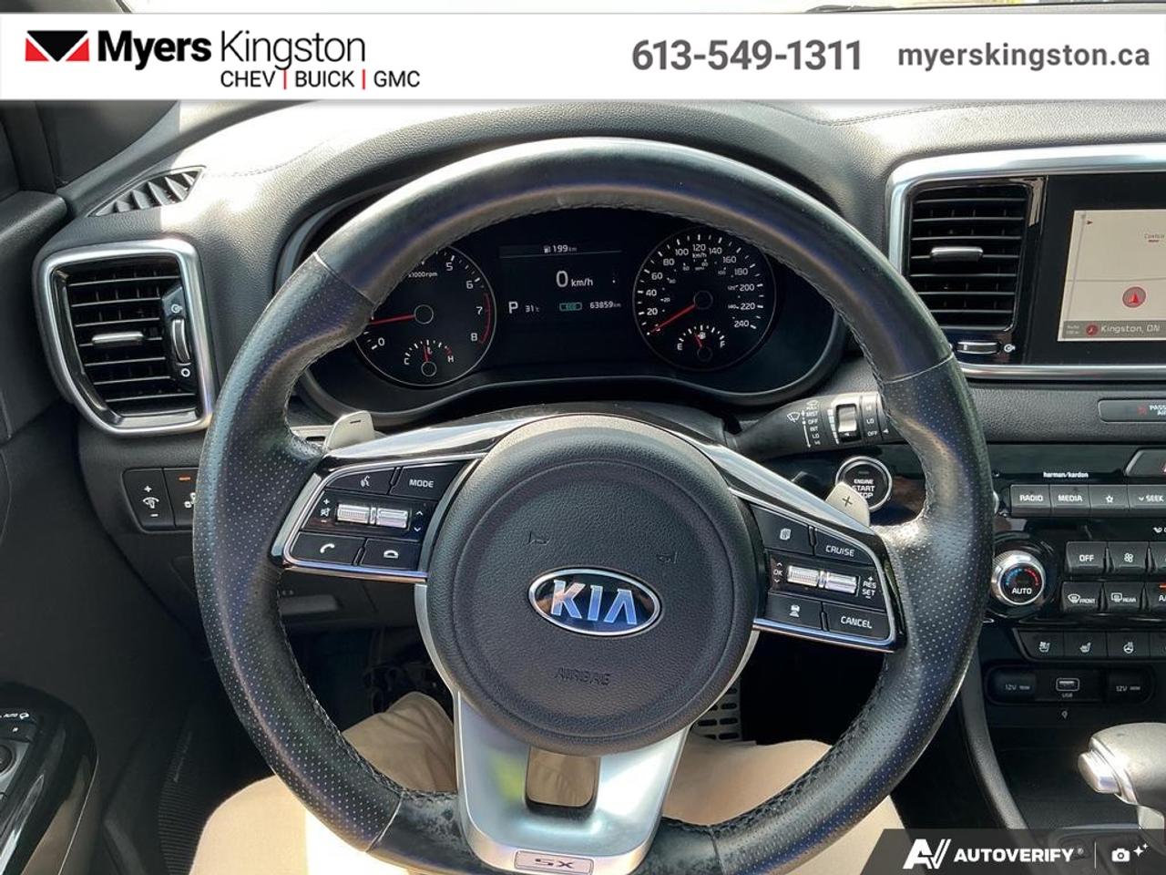 2022 Kia Sportage SX AWD  - Certified - Navigation - $176 B/W Photo