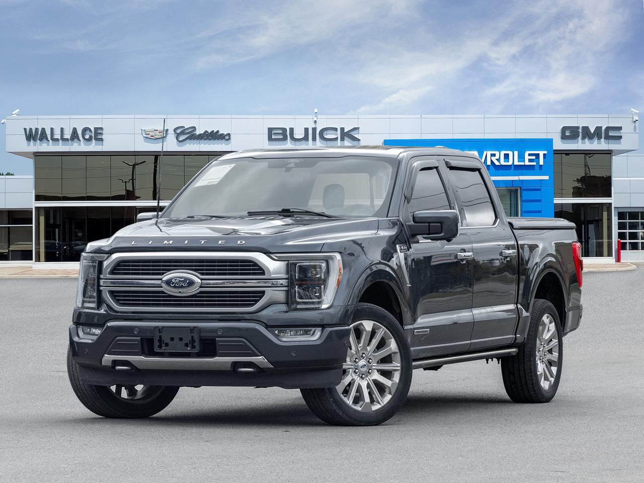 2021 Ford F-150 Hybrid   4x4   Twin Panel Roof   Blue Leather Photo