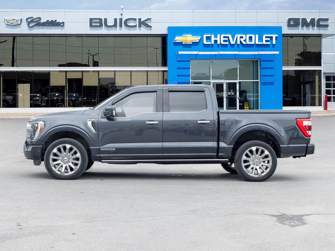 2021 Ford F-150 Hybrid   4x4   Twin Panel Roof   Blue Leather Photo