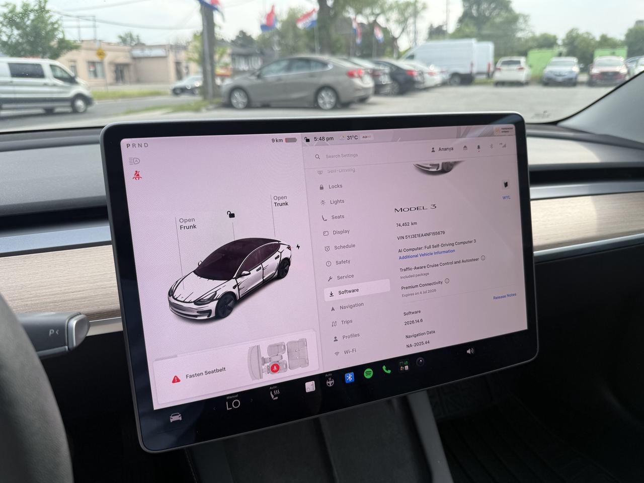 2022 Tesla Model 3 RWD l LFP l Tesla Warranty l TACC Included Photo