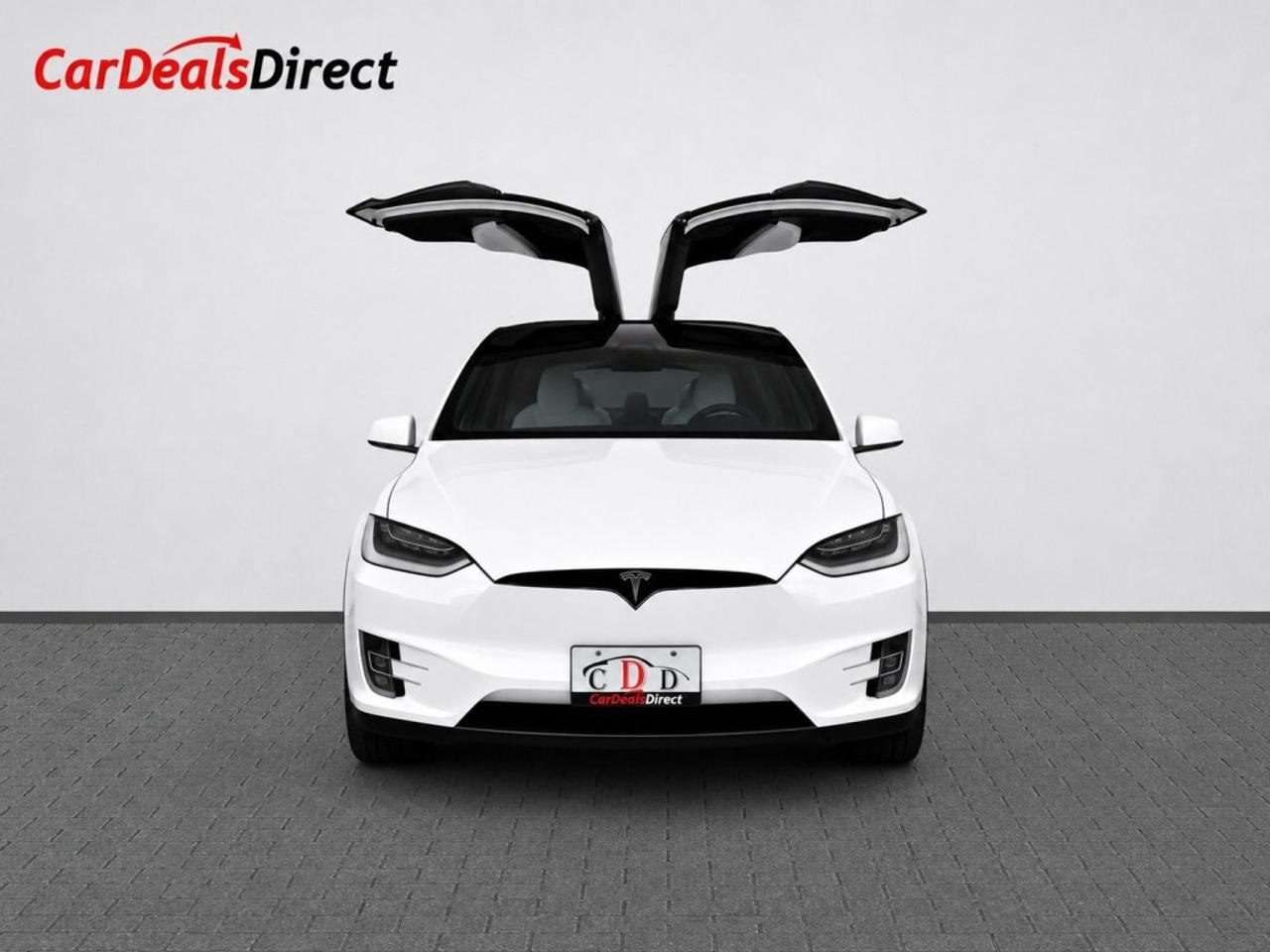 2017 Tesla Model X 75D   White Leather  Pano Roof   NAVI   Clean Titl Photo