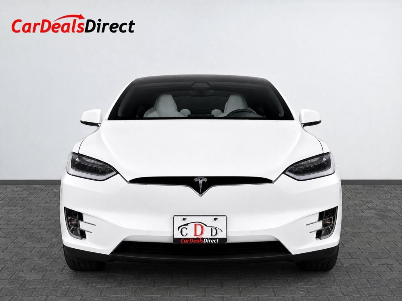 2017 Tesla Model X 75D   White Leather  Pano Roof   NAVI   Clean Titl Photo3