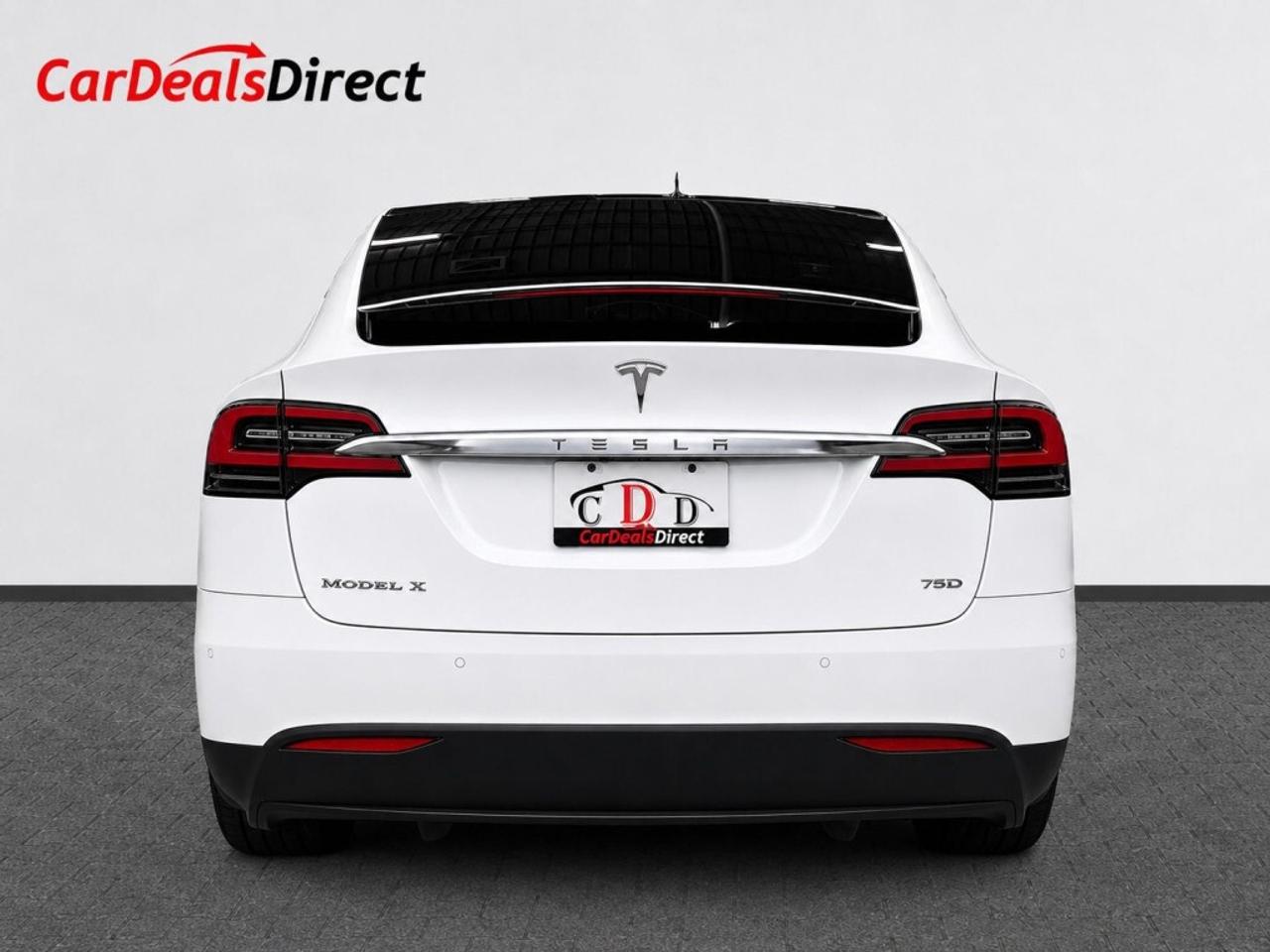 2017 Tesla Model X 75D   White Leather  Pano Roof   NAVI   Clean Titl Photo