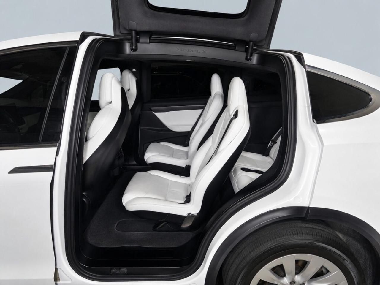 2017 Tesla Model X 75D   White Leather  Pano Roof   NAVI   Clean Titl Photo