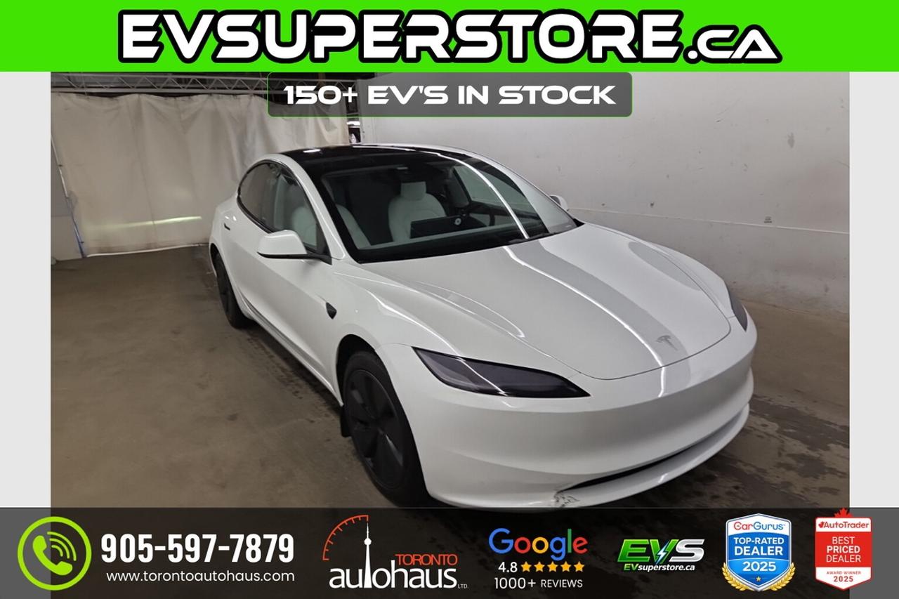 2024 Tesla Model 3 WHITE INT. I AWD at EVSUPERSTORE.ca Photo