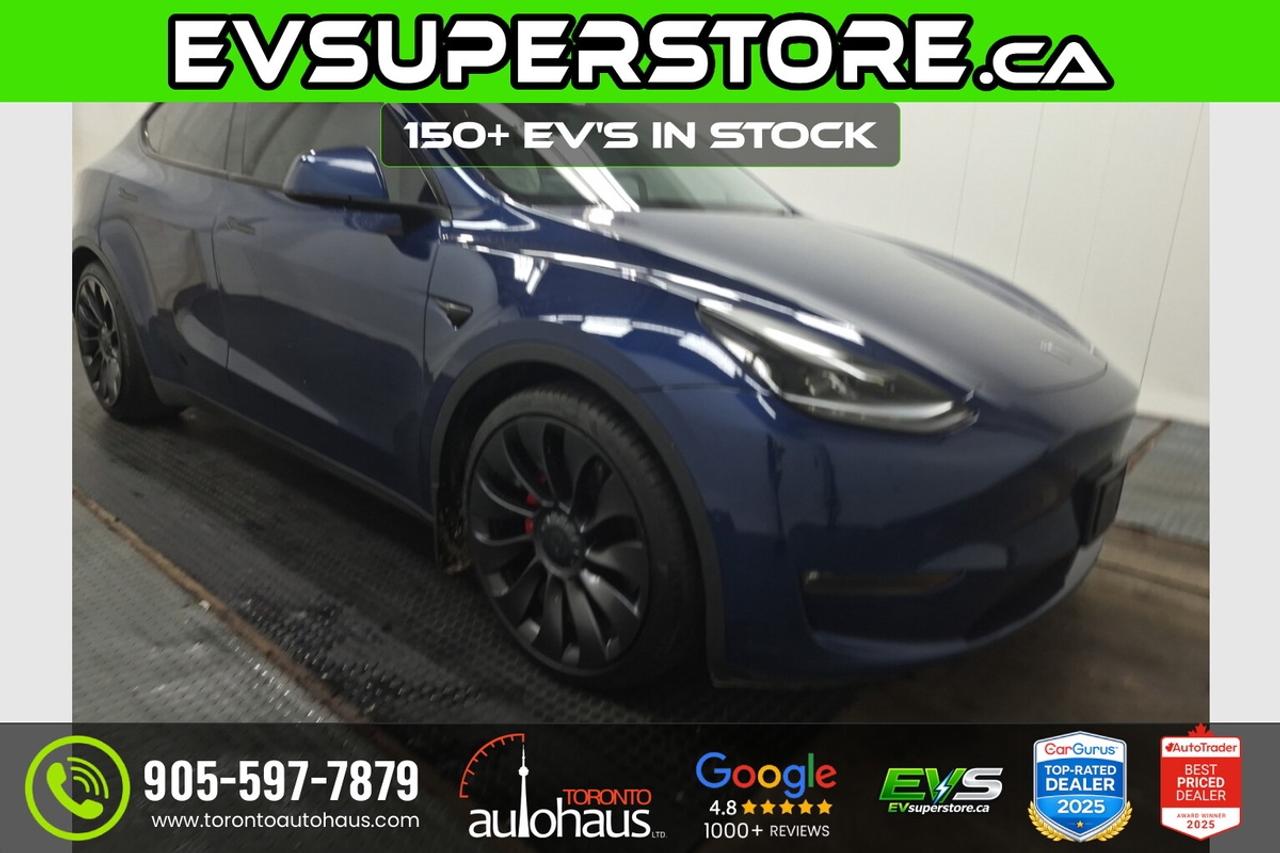 2022 Tesla Model Y PERFORMANCE I WHITE INT. I  AT EVSUPERSTORE.CA Photo