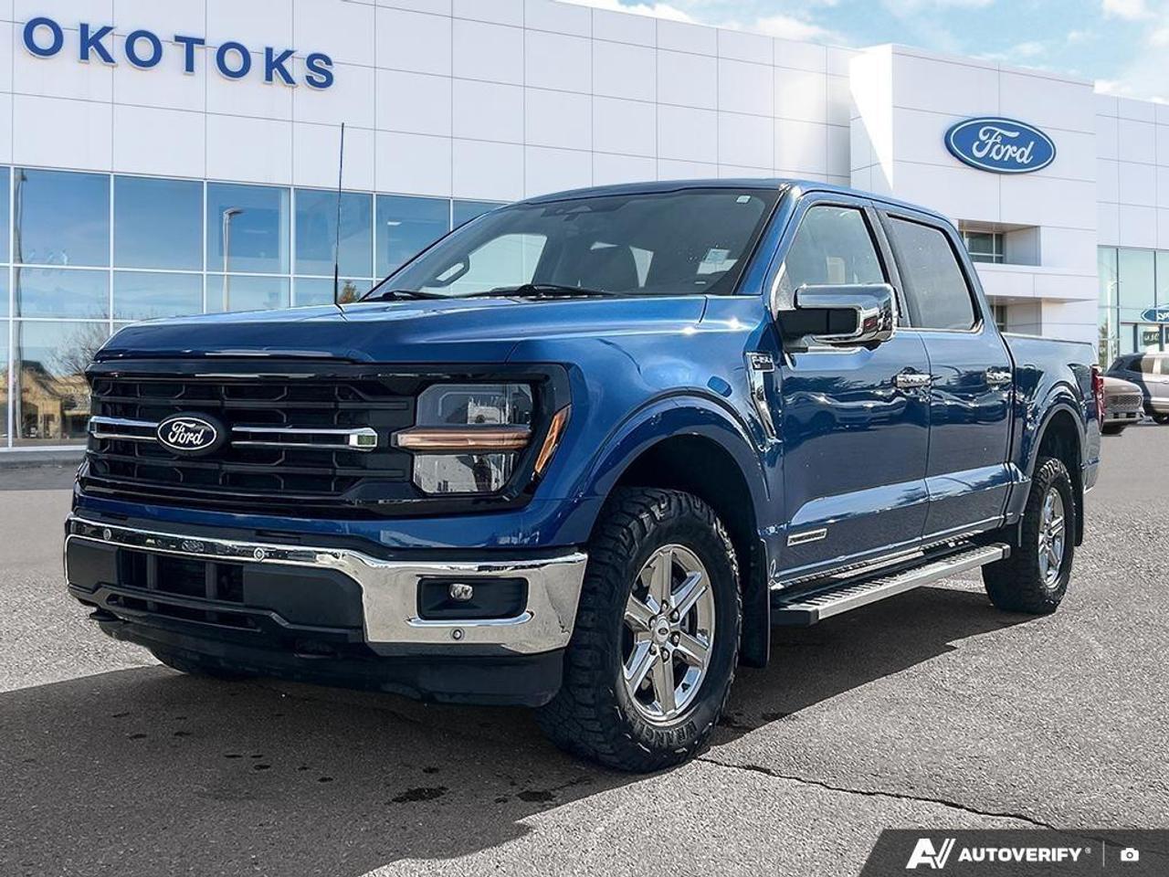 <p>This 2024 Ford F-150 XLT SuperCrew is a powerful and capable hybrid truck that is ready for its next home. Previously used commercially, this well-maintained vehicle has undergone a comprehensive inspection and service process to ensure it meets our professional standards. With its advanced hybrid powertrain and thoughtful configuration, this F-150 is equipped to handle both demanding work tasks and daily driving with ease.</p><p>Our service team has completed the following maintenance and repairs to prepare this truck:</p><ul><li><p>Performed a complete used vehicle inspection and scanned for diagnostic trouble codes, confirming none were found.</p></li><li><p>Replaced the windshield to ensure optimal visibility.</p></li><li><p>Completed a full oil and filter change, utilizing 5.7L of 5W-30 oil.</p></li><li><p>Performed a professional wheel balance and rotation on all four tires.</p></li><li><p>Conducted a four-wheel alignment to ensure proper handling and tire wear.</p></li><li><p>Replaced the cabin air filter to maintain interior air quality.</p></li><li><p>Installed a security etch on the vehicle for added protection.</p></li></ul><p>Regarding the vehicle history, this F-150 has a clean accident and damage record, was previously registered in Alberta, and shows no open recalls. It features a robust maintenance history with 14 documented service records including regular oil changes, tire rotations, and air filter replacements. The mechanical fitness assessment confirms the vehicle is in excellent condition, with brake linings measuring 8.0-8.2mm in the front and 7.5-7.7mm in the rear, and tire tread depth at 7/32nd to 8/32nd.</p><p>This F-150 is configured with features designed for utility, performance, and modern convenience:</p><ul><li><p><strong>3.5L PowerBoost Full-Hybrid Engine</strong>: Delivers impressive power and efficiency for a variety of driving conditions.</p></li><li><p><strong>FX4 Off-Road Package</strong>: Includes skid plates and specialized suspension tuning to provide confident capability when off the pavement.</p></li><li><p><strong>Mobile Office Package</strong>: Features a partitioned fold-flat storage system and a wireless charging pad, making it easy to work from the road.</p></li><li><p><strong>Pro Trailer Backup Assist</strong>: Simplifies the process of reversing with a trailer, providing added peace of mind.</p></li><li><p><strong>Advanced Connectivity</strong>: Includes the SYNC system with a 12-inch screen and FordPass Connect, keeping you linked to the gear that matters.</p></li><li><p><strong>LED Zone Lighting</strong>: Enhances visibility around the exterior of the truck, which is especially useful for early morning or late evening tasks.</p></li></ul><p>Text or Call us today at Okotoks Ford Lincoln for a personalized video walk-around or to book your test drive of this vehicle.</p><p></p><p>Okotoks Ford Lincoln is an AMVIC licensed dealership. Vehicle available at time of publication. Price excludes GST & fees. Contact dealer for more information.</p>