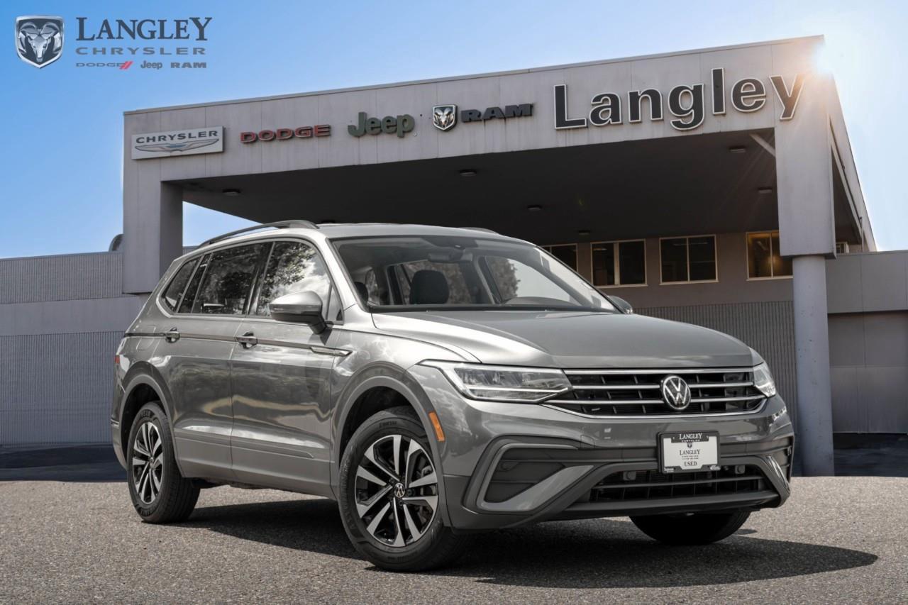<p><strong>2023 Volkswagen Tiguan Trendline 4MOTION</strong></p><p>The 2023 Volkswagen Tiguan Trendline 4MOTION is a versatile and composed compact SUV, offering a distinctly European driving feel with the added confidence of Volkswagens permanent all-wheel-drive system.</p><ul><li><p><strong>Engine:</strong> 2.0L TSI® Turbocharged 4-cylinder (184 hp, 221 lb-ft torque)</p></li><li><p><strong>Drivetrain:</strong> 4MOTION® All-Wheel Drive with 8-speed automatic transmission</p></li><li><p><strong>Seating:</strong> 5-passenger capacity (with 40/20/40 split-folding rear seats)</p></li><li><p><strong>Technology:</strong> Volkswagen Digital Cockpit (8-inch instrument cluster) and App-Connect (Apple CarPlay® and Android Auto)</p></li><li><p><strong>Safety:</strong> Front Assist (Autonomous Emergency Braking), Side Assist (Blind Spot Monitor), and Rear Traffic Alert</p></li></ul><p>Come book a test drive at Langley Chrysler, conveniently located in Langley, British Columbia.</p>

<p>*All prices plus applicable taxes, applicable environmental recovery charges, documentation of $599 and full tank of fuel surcharge of $76 if a full tank is chosen. <br />Other protection items available that are not included in the above price:<br />Tire & Rim Protection and Key fob insurance starting from $599<br />Service contracts (extended warranties) for coverage up to 7 years and 200,000 kms starting from $599<br />Custom vehicle accessory packages, mudflaps and deflectors, tire and rim packages, lift kits, exhaust kits and tonneau covers, canopies and much more that can be added to your payment at time of purchase<br />Undercoating, rust modules, and full protection packages starting from $199<br />Financing Fee of $500 when applicable<br />Flexible life, disability and critical illness insurances to protect portions of or the entire length of vehicle loan</p>