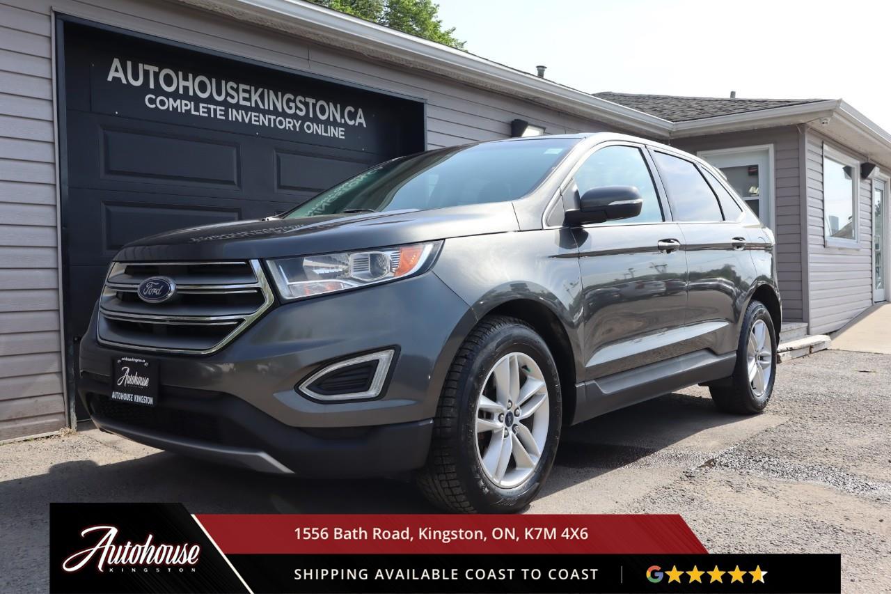 <p><strong>The 2018 Ford Edge SEL AWD</strong><span style=color:rgba( 0 , 0 , 0 , 0.9 )> featuring a 2.0-liter EcoBoost turbocharged inline-4 delivering standard intelligent all-wheel drive, achieving an <strong>estimated 11.2 L/100km city and 8.3 L/100km highway fuel efficiency. </strong>The SEL trim showcases contemporary Ford design with LED signature lighting, chrome-accented grille, heated power-adjustable side mirrors with integrated turn signals, roof rails, premium cloth seating includes heated 10-way power driver seat with power lumbar, leather-wrapped steering wheel, dual-zone electronic automatic temperature control, and SYNC 3 8-inch touchscreen with Apple CarPlay, Android Auto, Bluetooth streaming, and a 6-speaker audio system, push-button start, and so much more!</span></p>