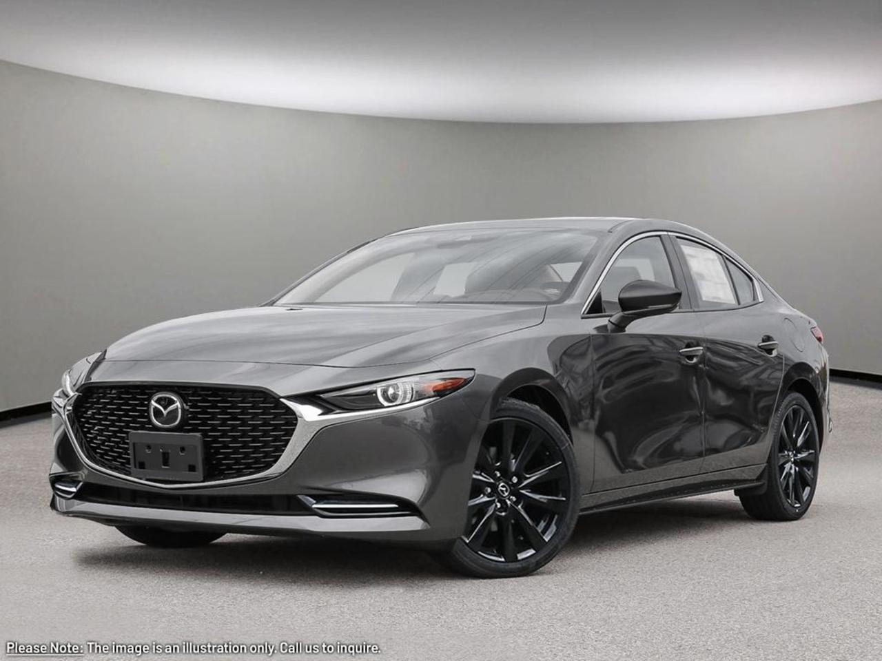 Experience driving perfection with the all-new 2026 Mazda Mazda3 GT w/Turbo i-ACTIV AWD. Powered by a spirited 2.5L SKYACTIV-G engine paired with a smooth 6-speed automatic transmission, this sleek sedan blends dynamic performance with sophisticated stylefeaturing striking 18 black alloy wheels and a bold rear lip spoiler.Step inside to luxurious leather-trimmed heated front seats and immerse yourself in premium sound from the Bose 12-speaker audio system. Stay connected effortlessly with wireless Apple CarPlay, Android Auto, and Qi wireless phone charging. The intuitive 10.2-inch touchscreen navigation with real-time traffic and weather keeps you informed and in control.Advanced i-ACTIV All-Wheel Drive and driver-selectable modes ensure confident handling in every condition, while comprehensive safety featureslike lane departure warning, blind-spot monitoring, and adaptive cruise control with stop & goprovide peace of mind on every journey.Elevate your driving experience with the 2026 Mazda3 GT Turbo: where performance meets premium comfort and cutting-edge technology. Visit Go Mazda today and ignite your passion for driving!Go Mazda is an AMVIC licensed business