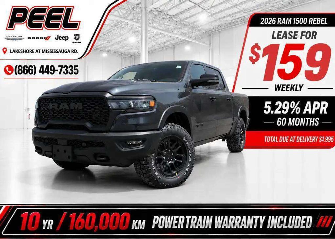 2026 RAM 1500 REBEL CREW | Sport Hood | 12"Screen | Adapt Cruise Photo