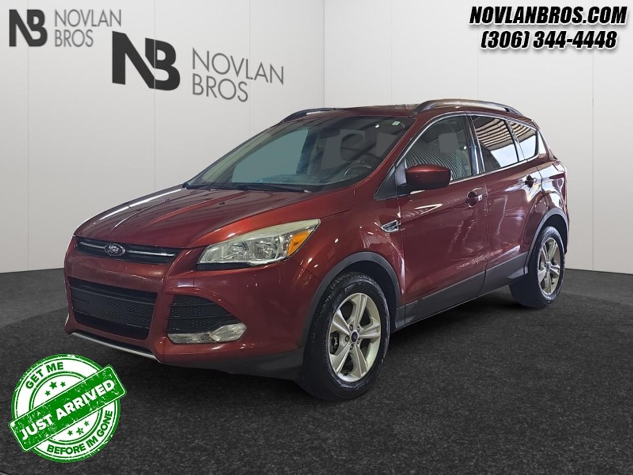<b>Bucket Seats, Intermittent Wipers, power mirrors, Power Seats, Power Windows!</b><br> <br> Check out our great inventory of pre-owned vehicles at Novlan Brothers!<br> <br>In the popular, competitive field of compact crossovers, the Ford Escape stands out for its sharp looks, well-appointed interior, and engaging driving dynamics. This 2014 Ford Escape is fresh on our lot in Paradise Hill.<br> <br>Although there are many compact SUVs to choose from, few have the styling, performance, and features offered by the 5-passenger Ford Escape. Beyond its strong drivetrain options and handsome styling, the Escape offers nimble handling and a comfortable ride. The inside of the Ford Escape boasts smart design and impressive features. If you need the versatility of an SUV, but want something fuel-efficient and easy to drive, the Ford Escape is just right.<br> <br>This SUV has 176,000 km. Its Sunset in colour. It has a 6 Speed Automatic transmission and is powered by a 173HP 1.6L 4 Cylinder Engine. This vehicle has been upgraded with the following features: Bucket Seats, Intermittent Wipers, power mirrors, Power Seats, Power Windows, Rear Defroster.<br> To view the original window sticker for this vehicle view this <a href=http://www.windowsticker.forddirect.com/windowsticker.pdf?vin=1FMCU9GX9EUD27999 target=_blank>http://www.windowsticker.forddirect.com/windowsticker.pdf?vin=1FMCU9GX9EUD27999</a>. <br/><br> <br>To apply right now for financing use this link: <a href=http://novlanbros.com/credit/ target=_blank>http://novlanbros.com/credit/</a><br> <br/><br>The Novlan family is owned and operated by a third generation and committed to the values inherent from our humble beginnings.<br> Come by and check out our fleet of 20+ used cars and trucks and 80+ new cars and trucks for sale in Paradise Hill.  o~o