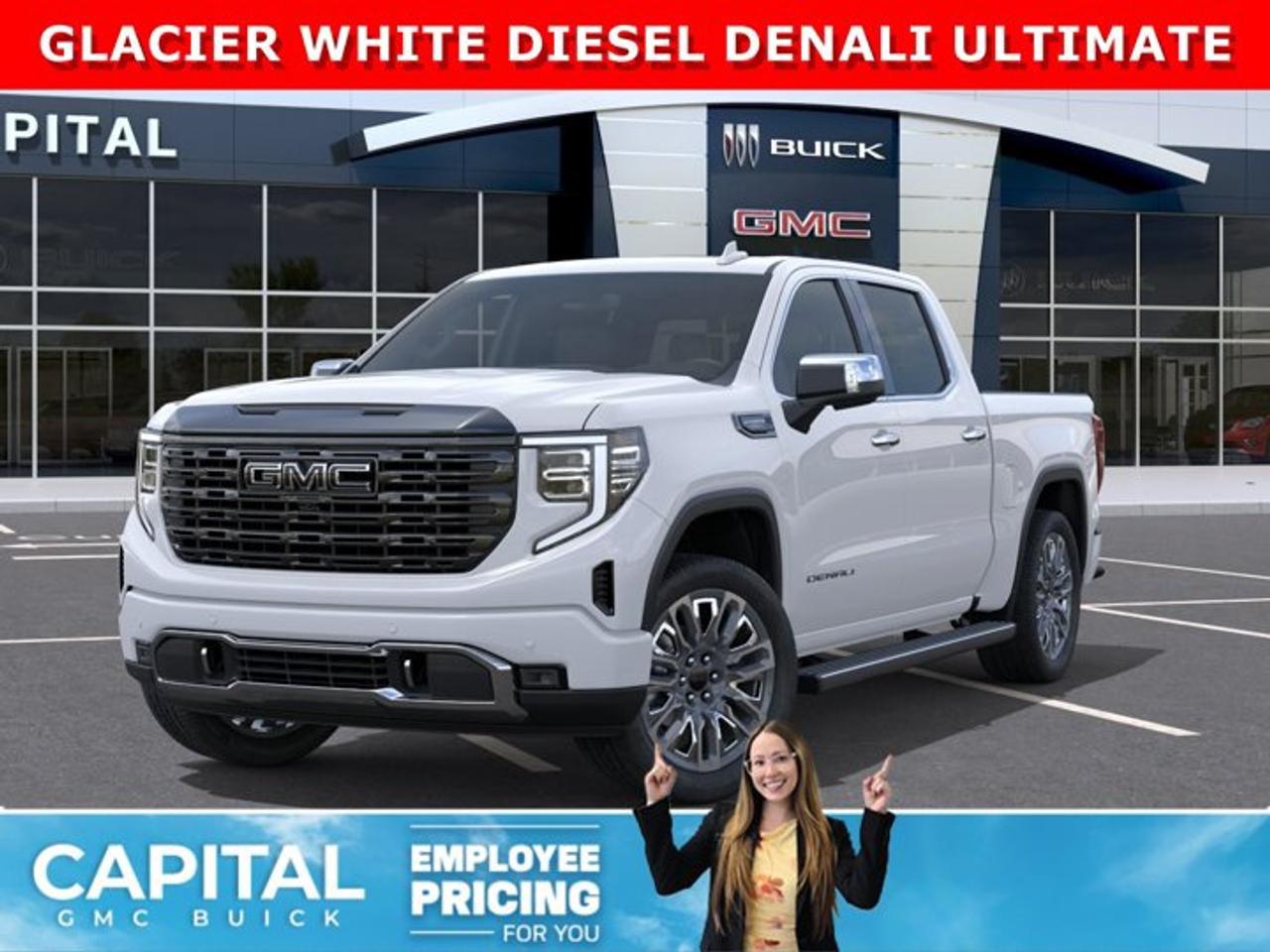 CHECK OUT THIS 2026 Limited Production DENALI ULTIMATE Sierra 1500 with the DURAMAX DIESEL Engine. Equipped with 16-way power front seats including MASSAGE feature, Handsfree Super Cruise, Bose Premium Stereo, the EXCLUSIVE Luxury Alpine Umber Interior, 22 Aluminum, Midnight with Chrome Inserts wheels, power-retractable assist steps with perimeter lighting, Power sunroof, Advanced Technology package, adaptive cruise, rear camera mirror, heads-up display, VADER CHROME and much much more!Ask for the Internet Department for more information or book your test drive today! Text 507-585-4395 for fast answers at your fingertips!AMVIC Licensed Dealer - Licence Number B1044900Disclaimer: All prices are plus GST and include all cash credits and loyalties. See dealer for details. AMVIC Licensed Dealer # B1044900