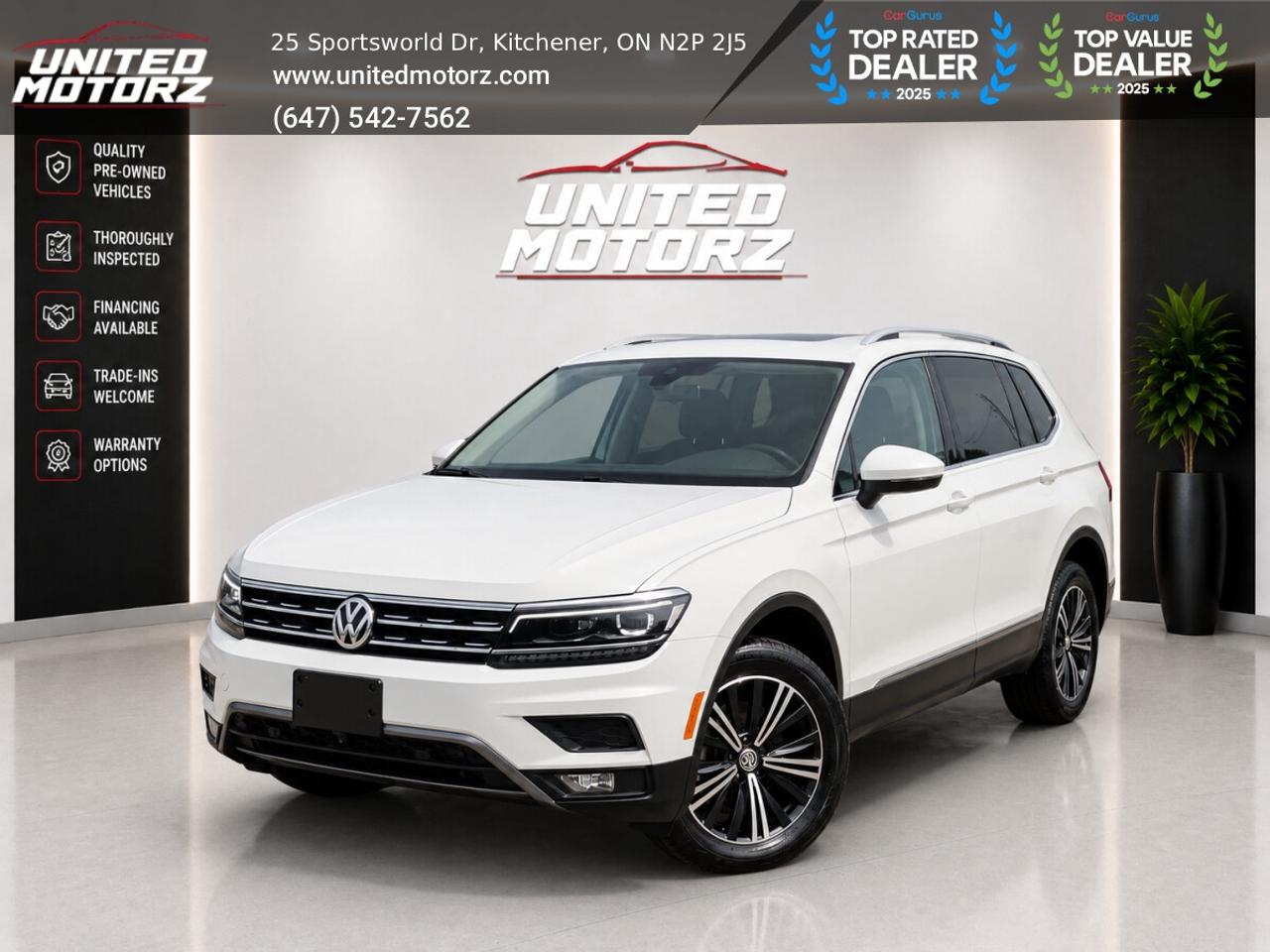 2018 Volkswagen Tiguan HIGHLINE~SAFETY CERTIFIED~ NO ACCIDENTS~ 22 SERVIC Photo0