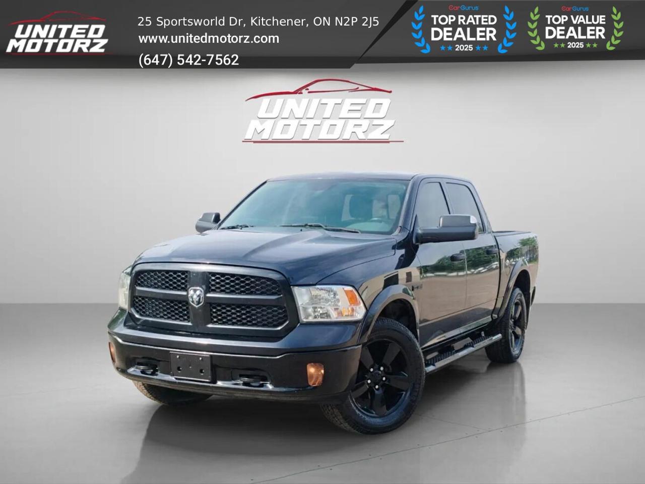 2016 RAM 1500 4WD CREW CAB 140"5 Outdoorsman 5.7L HEMI V8 ~SAFET Photo0