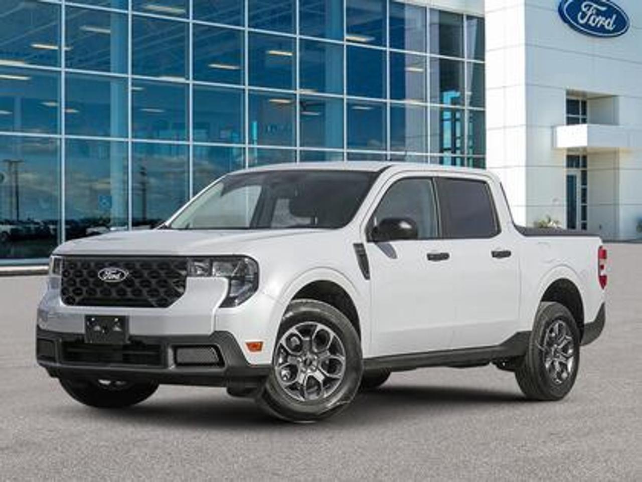 This 2026 Ford Maverick XLT stands out in Space White Metallic, combining the versatility of a pickup with the efficiency and convenience of a compact truck. Equipped with the 2.0L EcoBoost® engine, this truck delivers 250 horsepower and 277 lb-ft of torque, paired with an 8-speed automatic transmission for smooth performance and an estimated 9.4L/100 km (30 miles per gallon) combined fuel economy.

Key Features:
Tire Inflator and Sealant Kit
FordPass Connectivity for remote vehicle control
Ford Co-Pilot360
Trailer Sway Control
Remote Keyless Entry
17 Carbonized Grey-Painted Aluminum Wheels
P225/65R17 A/S BSW Wheels
Lane Keeping Aid
Rear View Camera
Automatic LED High Beams
LED Headlamps
Manual Tailgate Lock
8 Center Stack Screen
Electronic Stability Control
Cruise Control
Power Moonroof
4K Tow Package
XLT Luxury Package

Moose Jaw Ford, conveniently located at 1010 North Service Road in Moose Jaw, is your trusted destination for all your automotive needs. With an impressive 4.8-star Google rating from nearly 1,500 reviews, we are proud to deliver an exceptional vehicle-buying experience tailored just for you. Our Moose Jaw Motives set us apart, offering unbeatable value like half-priced oil changes for life on pre-owned vehicles, one year of key and remote protection, and one year of tire and rim protection. Enjoy peace of mind with every purchase. At Moose Jaw Ford, were committed to driving positive change in our community by combining exceptional service, high-quality vehicles, and a guest-first approach. Visit us today!