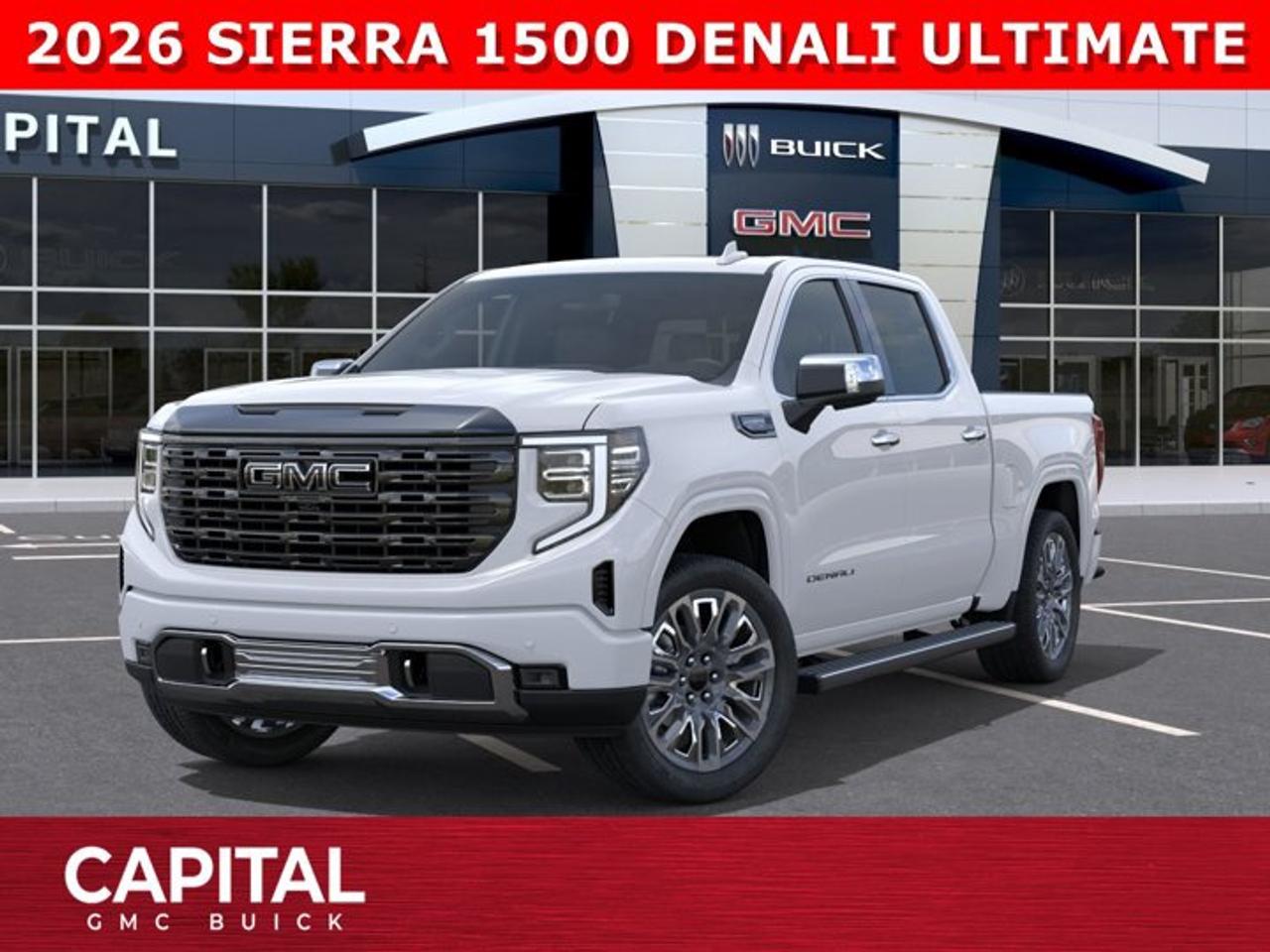 CHECK OUT THIS 2026 Limited Production DENALI ULTIMATE Sierra 1500 with the 6.2L Engine. Equipped with 16-way power front seats including MASSAGE feature, Handsfree Super Cruise, Bose Premium Stereo, the EXCLUSIVE Luxury Alpine Umber Interior, 22 Aluminum, Midnight with Chrome Inserts wheels, Body Color Arch Moldings, power-retractable assist steps with perimeter lighting, Power sunroof, Advanced Technology package, adaptive cruise, Floor Liners, rear camera mirror, heads-up display, VADER CHROME and much much more!Ask for the Internet Department for more information or book your test drive today! Text 507-585-4395 for fast answers at your fingertips!AMVIC Licensed Dealer - Licence Number B1044900Disclaimer: All prices are plus GST and include all cash credits and loyalties. See dealer for details. AMVIC Licensed Dealer # B1044900