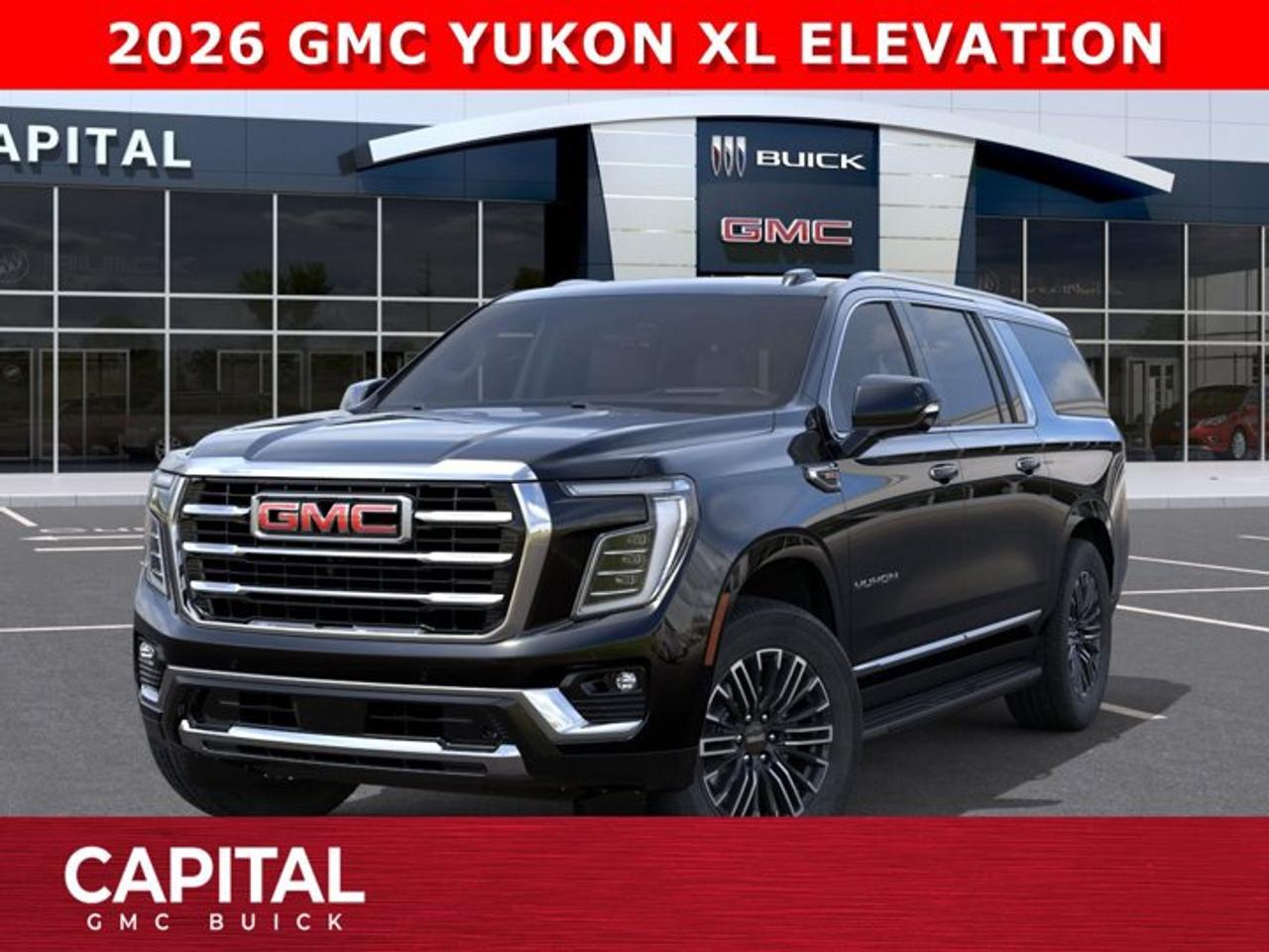 CHECK OUT THIS 2026 GMC Yukon XL Elevation! Equipped with amazing options like Heated Seats, Heated Steering, Adaptive Cruise Control, Heated 2nd row Bucket Seats, Assist Steps, 3rd Row Seating, Memory Seats, Remote Start, 360 Cam and so much more! CALL NOWAsk for the Internet Department for more information or book your test drive today! Text 507-585-4395 for fast answers at your fingertips!AMVIC Licensed Dealer - Licence Number B1044900Disclaimer: All prices are plus GST and include all cash credits and loyalties. See dealer for details. AMVIC Licensed Dealer # B1044900
