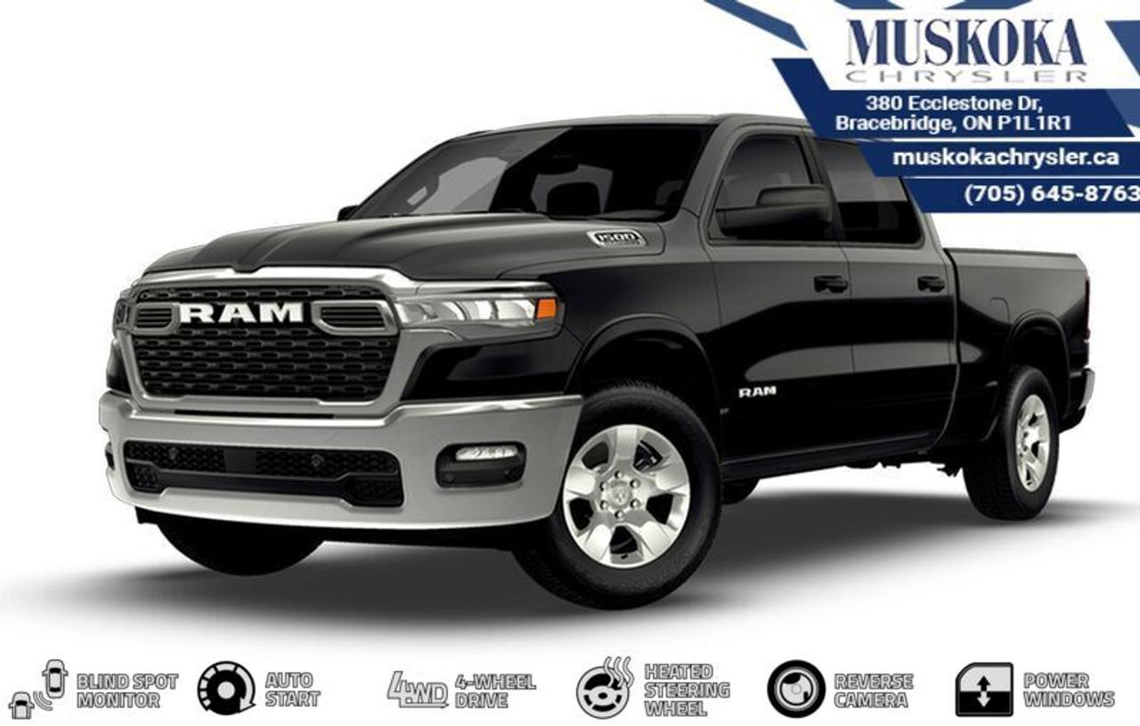 This RAM 1500 Big Horn, with a 3.0L I-6 twin turbo engine engine, features a 8-speed automatic transmission, and generates 9.9 highway/13.2 city L/100km. Find this vehicle with only 0 kilometers!  RAM 1500 Big Horn Options: This RAM 1500 Big Horn offers a multitude of options. Technology options include: GPS Antenna Input, Voice Recorder, 2 LCD Monitors In The Front, Integrated Centre Stack Radio, MP3 Capability.  Safety options include Variable Intermittent Wipers, Airbag Occupancy Sensor, Curtain 1st And 2nd Row Airbags, Dual Stage Driver And Passenger Front Airbags, Dual Stage Driver And Passenger Seat-Mounted Side Airbags.  Visit Us: Find this RAM 1500 Big Horn at Muskoka Chrysler today. We are conveniently located at 380 Ecclestone Dr Bracebridge ON P1L1R1. Muskoka Chrysler has been serving our local community for over 40 years. We take pride in giving back to the community while providing the best customer service. We appreciate each and opportunity we have to serve you, not as a customer but as a friend