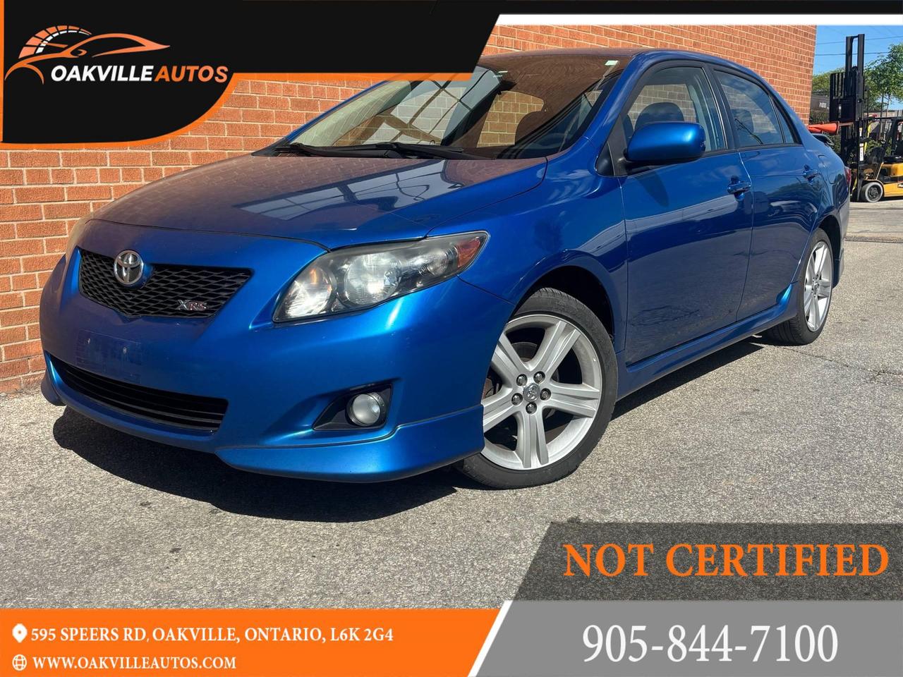 Used 2010 Toyota Corolla Auto, 4dr Sdn XRS for sale in Oakville, ON