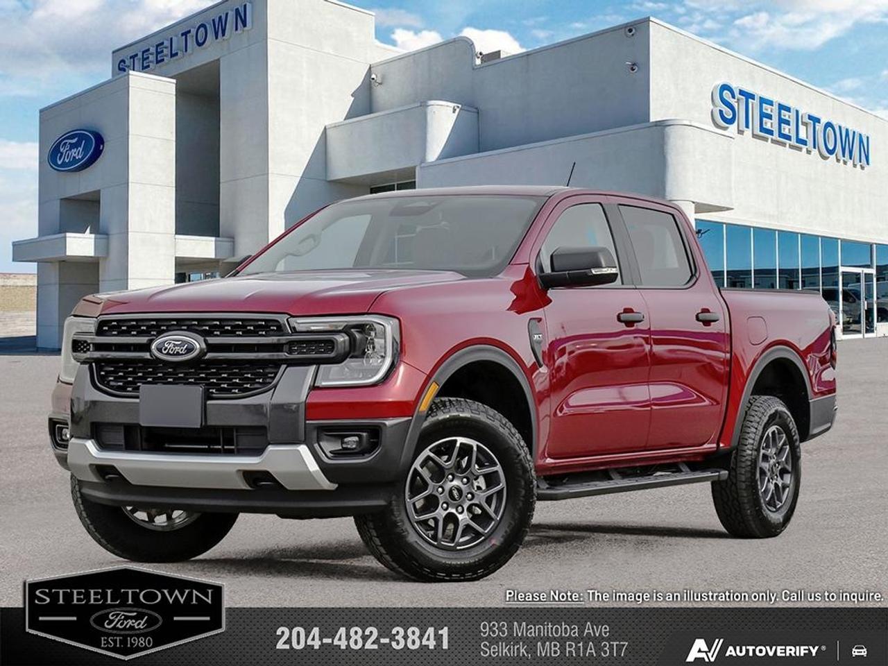 <b>Navigation,  Remote Start,  Blind Spot Information,  Lane Keep Assist,  Pre-Collision Assist!</b><br> <br> We value your TIME, we wont waste it or your gas is on us!   We offer extended test drives and if you cant make it out to us we will come straight to you!<br> <br>The 2026 Ford Ranger stands out with its confident presence, sharp design cues and ready-for-anything attitude.<br> <br>The 2026 Ford Ranger combines rugged utility, modern design and smart features in a midsize pickup built to serve a wide range of needs. Inside, the cabin offers premium materials, intuitive tech and comfortable seating designed to support driver and passengers alike. With its versatile footprint, confident styling and Fords reputation for capability, the Ranger stands out as a smart choice for both daily tasks and weekend escapes.<br> <br>This Ruby Red Tinted Clearcoat Crew Cab 4X4 pickup has an Automatic transmission and is powered by a 315HP 2.7L V6 Cylinder Engine. <br> <br> Our Rangers trim level is XLT. The Sport Appearance Package gives this truck a bold, athletic look while maintaining comfort, practicality, and advanced connectivity inside. The cabin features durable cloth bucket seats, a leather-wrapped steering wheel, and a 10-inch SYNC 4A touchscreen with connected navigation, wireless Apple CarPlay and Android Auto, and mobile hotspot capability for seamless control on the go. Smart storage solutions, fade-to-off lighting, and a thoughtfully designed console add everyday usability. Safety is enhanced with Pre-Collision Assist, Lane-Keeping Aid, BLIS with Trailer Tow Coverage, and a Reverse Camera with parking sensors for confident maneuvering. Outside, its grey-painted aluminum wheels, LED headlamps, Sport box decals, and metallic accents create a rugged yet modern look that perfectly complements its versatile four-wheel-drive capability. This vehicle has been upgraded with the following features: Navigation, Remote Start, Blind Spot Information, Lane Keep Assist, Pre-Collision Assist, Apple CarPlay, Android Auto .<br><br> View the original window sticker for this vehicle with this url <b><a href=http://www.windowsticker.forddirect.com/windowsticker.pdf?vin=1FTER4HP5TLE34079 target=_blank>http://www.windowsticker.forddirect.com/windowsticker.pdf?vin=1FTER4HP5TLE34079</a></b>.<br> <br>To apply right now for financing use this link: <a href=http://www.steeltownford.com/?https://CreditOnline.dealertrack.ca/Web/Default.aspx?Token=bf62ebad-31a4-49e3-93be-9b163c26b54c&La target=_blank>http://www.steeltownford.com/?https://CreditOnline.dealertrack.ca/Web/Default.aspx?Token=bf62ebad-31a4-49e3-93be-9b163c26b54c&La</a><br> <br/>Total rebate of $750 is reflected in the price. Incentives expire 2026-07-31. See dealer for details. <br><br>Family owned and operated in Selkirk for 35 Years.  <br>Steeltown Ford is located just 20 minutes North of the Perimeter Hwy, with an onsite banking center that offers free consultations. <br>Ask about our special dealer rates available through all major banks and credit unions.<br>Dealer retains all rebates, plus taxes, govt fees and Steeltown Protect Plus.<br>Steeltown Ford Protect Plus includes:<br>- Life Time Tire Warranty <br>Dealer Permit # 1039<br><br><br> Come by and check out our fleet of 90+ used cars and trucks and 200+ new cars and trucks for sale in Selkirk.  o~o