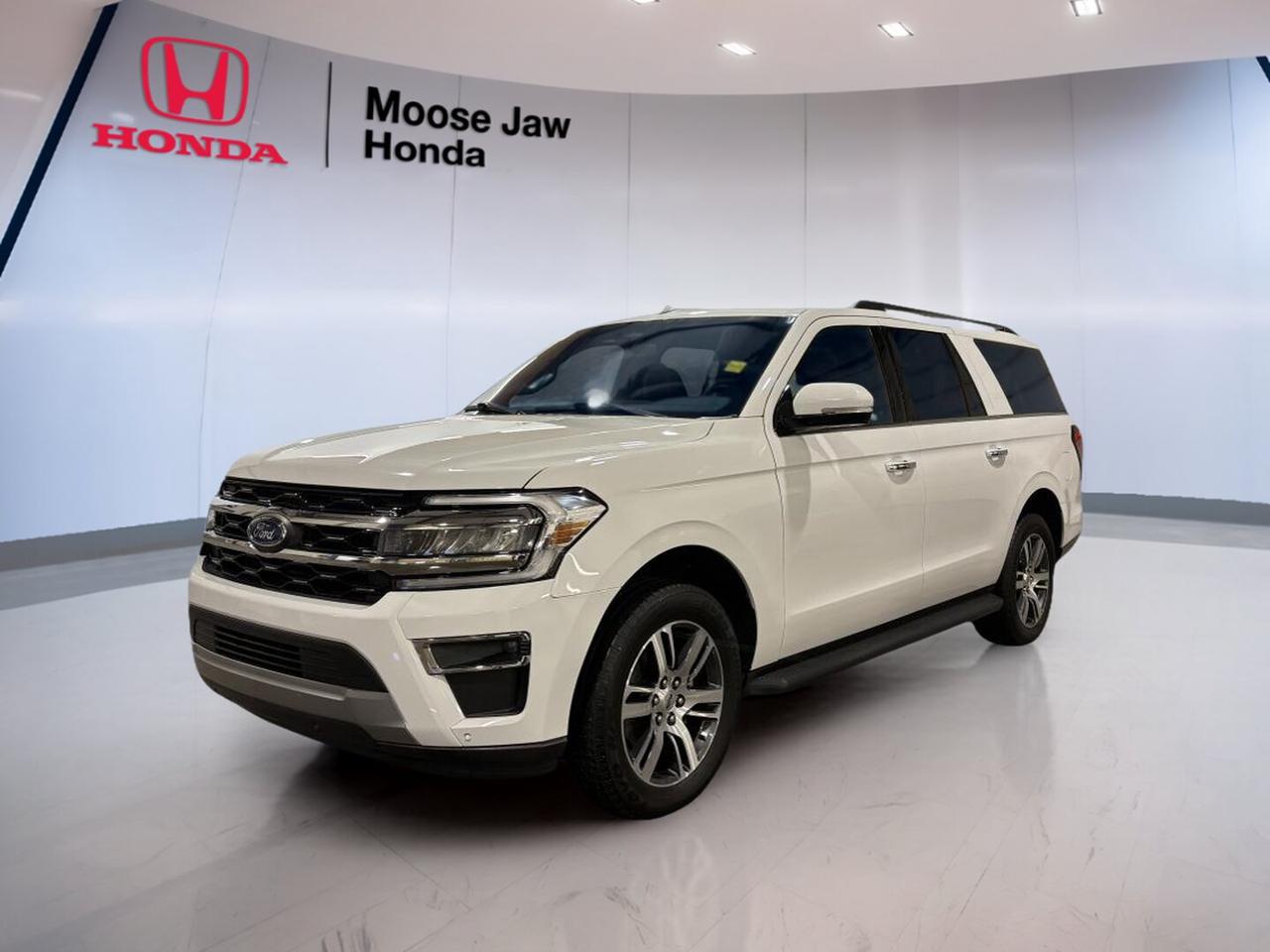 Meet the 2024 Ford Expedition Limited Max, a full-size SUV built for families, travel, and daily confidence in every season. This used model at Moose Jaw Honda comes finished in White, with 84,410 km, a 10-speed automatic transmission with SelectShift, four-wheel drive, and a powerful 3.5-litre V6 EcoBoost engine.

The 2024 Ford Expedition Limited Max stands out with its extended body design, giving you more room behind the third row than the standard wheelbase model. It is a smart choice for drivers in Moose Jaw who want strong capability, generous passenger space, and the flexibility to handle both errands and long highway trips.

FEATURES OF THE Expedition Limited Max

»» Extended wheelbase adds extra cargo room
»» Four-wheel drive supports year-round confidence
»» Twin-turbo V6 delivers strong passing power
»» Ten-speed automatic shifts smoothly and efficiently

ADVANCED SAFETY FEATURES

»» Rearview camera supports easier reversing
»» Ford Co-Pilot360 safety technologies widely available
»» AdvanceTrac helps maintain vehicle stability
»» Multiple airbags support occupant protection

PERFORMANCE AND EFFICIENCY

»» 3.5-litre EcoBoost V6 delivers strong torque
»» Ten-speed automatic supports smooth acceleration
»» Four-wheel drive adds traction on roads
»» Turbocharged power helps with highway merging

COMFORT AND CONVENIENCE

»» Spacious cabin suits large families well
»» Three-row seating supports passenger flexibility
»» SelectShift control adds driving confidence
»» Wide-opening doors ease daily entry

TECHNOLOGY AND CONNECTIVITY

»» User-friendly infotainment layout feels intuitive
»» Bluetooth connectivity supports hands-free calling
»» Digital displays keep key data visible
»» Multiple charging options support busy lifestyles

CARGO SPACE

»» Max body style increases rear storage
»» Large cargo area fits travel gear
»» Flexible interior supports mixed passenger loads
»» Third-row space remains highly practical

AWARDS & RECOGNITIONS

»» Best Large Utility Vehicle, The Car Guide, 2024

WHAT OTHER OWNERS LIKE

»» Strong acceleration from turbocharged V6 power
»» Roomy third row for family travel
»» Confident winter traction with four-wheel drive
»» Big cargo capacity for everyday versatility

The 2024 Ford Expedition Limited Max is designed for drivers who need real space and real capability without giving up comfort. Its long-wheelbase layout is especially useful for active households, road trips, sports gear, and weekend luggage. The turbocharged engine delivers the kind of strength that makes this SUV feel relaxed on the highway and capable in changing prairie weather.

At Moose Jaw Honda in Moose Jaw, this used 2024 Ford Expedition Limited Max offers full-size practicality with trusted Ford engineering. If you want a spacious SUV with strong performance, flexible cargo room, and confident four-wheel-drive capability, this one deserves a close look.

This 2024 Ford Expedition Limited Maxs VIN is: 1FMJK2A87REA53093.<p> and a powerful 3.5-litre V6 EcoBoost engine.

The 2024 Ford Expedition Limited Max stands out with its extended body design</p>
<p> giving you more room behind the third row than the standard wheelbase model. It is a smart choice for drivers in Moose Jaw who want strong capability</p>
<p> and the flexibility to handle both errands and long highway trips.

FEATURES OF THE Expedition Limited Max

»» Extended wheelbase adds extra cargo room
»» Four-wheel drive supports year-round confidence
»» Twin-turbo V6 delivers strong passing power
»» Ten-speed automatic shifts smoothly and efficiently

ADVANCED SAFETY FEATURES

»» Rearview camera supports easier reversing
»» Ford Co-Pilot360 safety technologies widely available
»» AdvanceTrac helps maintain vehicle stability
»» Multiple airbags support occupant protection

PERFORMANCE AND EFFICIENCY

»» 3.5-litre EcoBoost V6 delivers strong torque
»» Ten-speed automatic supports smooth acceleration
»» Four-wheel drive adds traction on roads
»» Turbocharged power helps with highway merging

COMFORT AND CONVENIENCE

»» Spacious cabin suits large families well
»» Three-row seating supports passenger flexibility
»» SelectShift control adds driving confidence
»» Wide-opening doors ease daily entry

TECHNOLOGY AND CONNECTIVITY

»» User-friendly infotainment layout feels intuitive
»» Bluetooth connectivity supports hands-free calling
»» Digital displays keep key data visible
»» Multiple charging options support busy lifestyles

CARGO SPACE

»» Max body style increases rear storage
»» Large cargo area fits travel gear
»» Flexible interior supports mixed passenger loads
»» Third-row space remains highly practical

AWARDS & RECOGNITIONS

»» Best Large Utility Vehicle</p>
<p> 2024

WHAT OTHER OWNERS LIKE

»» Strong acceleration from turbocharged V6 power
»» Roomy third row for family travel
»» Confident winter traction with four-wheel drive
»» Big cargo capacity for everyday versatility

The 2024 Ford Expedition Limited Max is designed for drivers who need real space and real capability without giving up comfort. Its long-wheelbase layout is especially useful for active households</p>
<p> and weekend luggage. The turbocharged engine delivers the kind of strength that makes this SUV feel relaxed on the highway and capable in changing prairie weather.

At Moose Jaw Honda in Moose Jaw</p>
<p> this used 2024 Ford Expedition Limited Max offers full-size practicality with trusted Ford engineering. If you want a spacious SUV with strong performance</p>