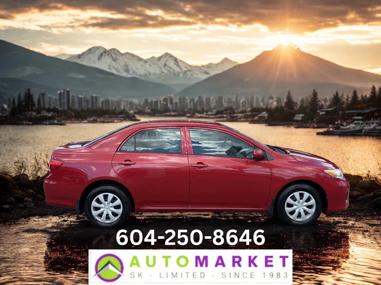 CALL OR TEXT KARL @ 6-0-4-2-5-0-8-6-4-6 FOR INFO & TO CONFIRM WHICH LOCATION.<br /><br />BEAUTIFUL TOYOTA COROLLA SEDAN WITH BLUETOOTH, HEATED SEATS, CRUISE AND FULL POWER GROUP. THROUGH THE SHOP, FULLY INSPECTED AND READY TO GO. TONS OF LIFE LEFT ON THE BRAKES AND TIRES, IT NEEDS NOTHING. SUPER CLEAN INSIDE AND OUT. FULL SERVICE ON FILE TOO!&nbsp;<br /><br />2 LOCATIONS TO SERVE YOU, BE SURE TO CALL FIRST TO CONFIRM WHERE THE VEHICLE IS.<br /><br />We are a family owned and operated business for 40 years. Since 1983 we have been committed to offering outstanding vehicles backed by exceptional customer service, now and in the future. Whatever your specific needs may be, we will custom tailor your purchase exactly how you want or need it to be. All you have to do is give us a call and we will happily walk you through all the steps with no stress and no pressure.<br /><br />&nbsp; &nbsp; &nbsp; &nbsp; &nbsp; &nbsp; &nbsp; &nbsp; &nbsp; &nbsp; &nbsp; &nbsp; &nbsp; &nbsp; &nbsp; &nbsp; &nbsp; &nbsp; &nbsp; &nbsp; &nbsp; &nbsp; WE ARE THE HOUSE OF YES!<br /><br />ADDITIONAL BENEFITS WHEN BUYING FROM SK AUTOMARKET:<br /><br />-ON SITE FINANCING THROUGH OUR 17 AFFILIATED BANKS AND VEHICLE&nbsp; &nbsp; &nbsp; &nbsp; &nbsp; &nbsp; &nbsp; &nbsp; &nbsp; &nbsp; &nbsp; &nbsp; &nbsp; &nbsp; &nbsp; &nbsp; &nbsp; &nbsp; &nbsp; &nbsp; &nbsp; &nbsp; &nbsp; &nbsp; &nbsp; &nbsp;FINANCE COMPANIES.<br />-IN HOUSE LEASE TO OWN PROGRAM.<br />-EVERY VEHICLE HAS UNDERGONE A 120 POINT COMPREHENSIVE INSPECTION.<br />-EVERY PURCHASE INCLUDES A FREE POWERTRAIN WARRANTY.<br />-EVERY VEHICLE INCLUDES A CARFAX AND ICBC DAMAGE REPORT.<br />-EVERY VEHICLE IS GUARANTEED LIEN FREE.<br />-DISCOUNTED RATES ON PARTS AND SERVICE FOR YOUR NEW CAR AND ANY OTHER&nbsp; &nbsp;FAMILY CARS THAT NEED WORK NOW AND IN THE FUTURE.<br />-43 YEARS IN THE VEHICLE SALES INDUSTRY.<br />-A+++ MEMBER OF THE BETTER BUSINESS BUREAU.<br />-RATED&nbsp;TOP DEALER BY CARGURUS 8 YEARS IN A ROW<br />-MEMBER&nbsp;IN GOOD STANDING WITH THE VEHICLE SALES AUTHORITY OF BRITISH&nbsp; &nbsp;COLUMBIA.<br />-MEMBER OF THE AUTOMOTIVE RETAILERS ASSOCIATION.<br />-COMMITTED CONTRIBUTOR TO OUR LOCAL COMMUNITY AND THE RESIDENTS OF BC.<br /> This vehicle has been Fully Inspected, Certified and Qualifies for Our Free Extended Warranty.Don't forget to ask about our Great Finance and Lease Rates. We also have a Options for Buy Here Pay Here and Lease to Own for Good Customers in Bad Situations. 2 locations to help you, White Rock and Langley. Be sure to call before you come to confirm the vehicles location and availability or look us up at www.automarketsales.com. White Rock 604-542-4970 and Langley 604-533-1310. Serving Surrey, Delta, Langley, Richmond, Vancouver, all of BC and western Canada. Financing & leasing available. CALL SK AUTOMARKET LTD. 6045424970. Call us toll-free at 1 877 813-6807. $999 Documentation fee (negotiable) and applicable taxes are in addition to advertised prices. LANGLEY LOCATION DEALER# 40038 S. SURREY LOCATION DEALER #9987