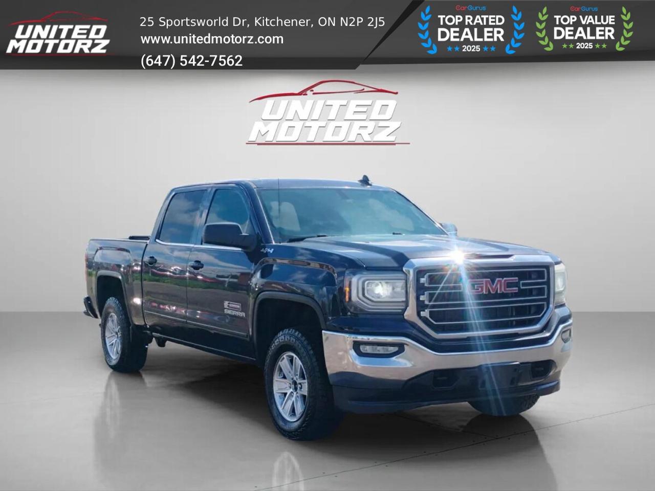 2016 GMC Sierra 1500 SLE 4WD CREW CAB 143.5' 5.3L V8 ~SAFETY CERTIFIED~ Photo2