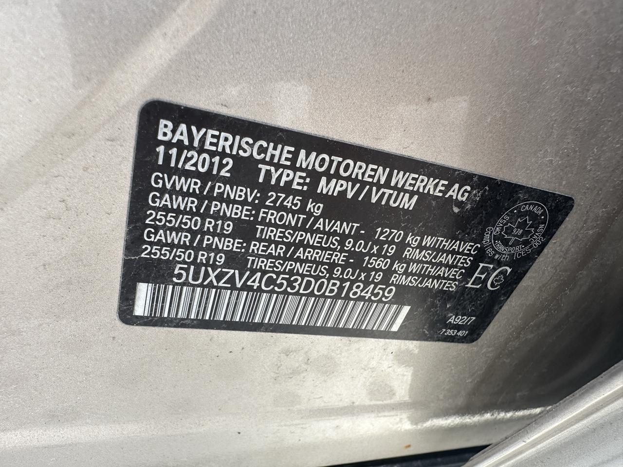 2013 BMW X5 35i, ENGINE NEEDS REPAIR, NO START, AS IS SPECIAL Photo