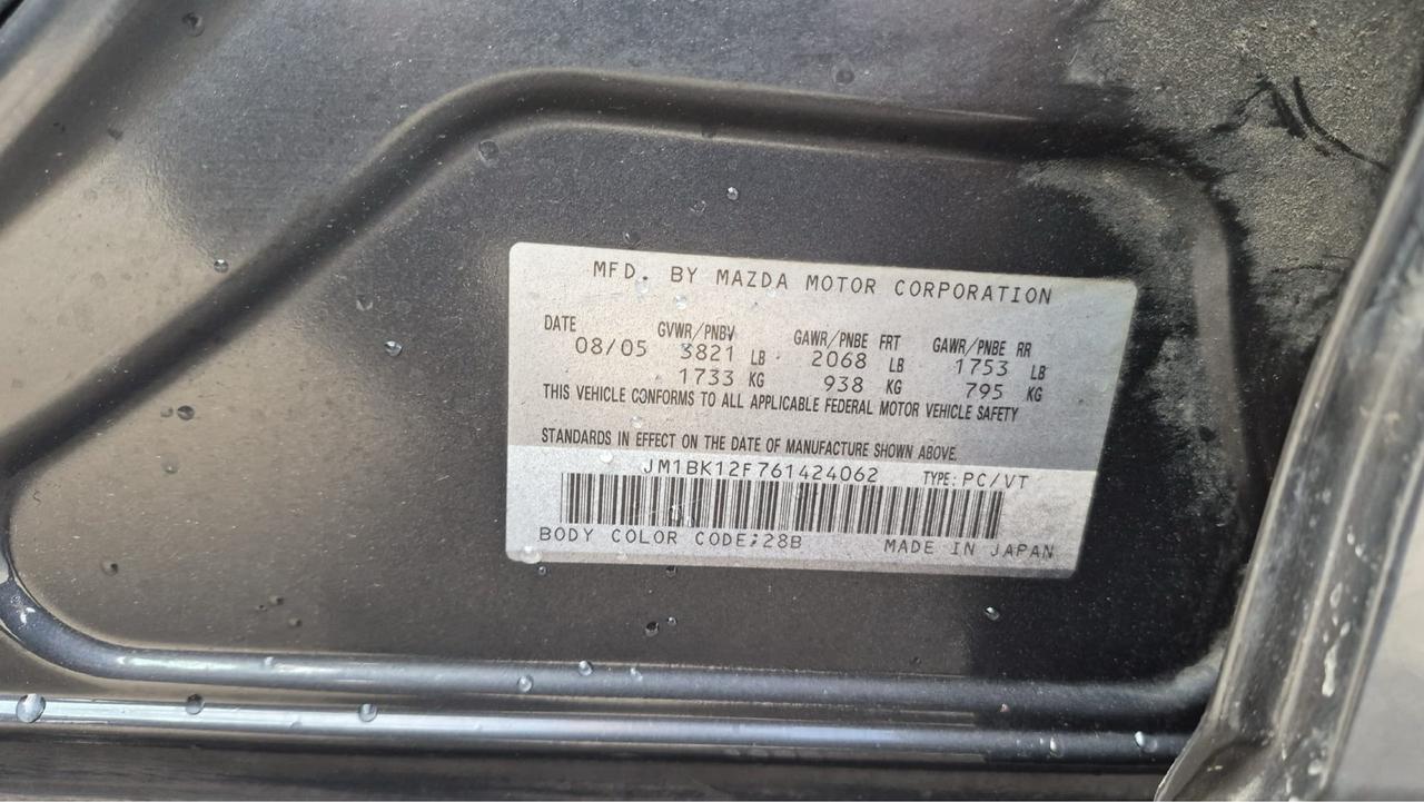 2006 Mazda MAZDA3 GX, SEDAN, LOW KMS, AUTO, ONLY 67,000KM, CERT Photo