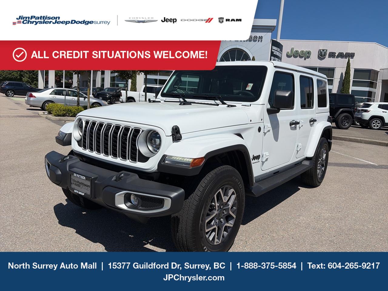 Jim Pattison Chrysler Jeep Dodge is ready to help you find your perfect vehicle. Our team of highly-experienced pros will provide you with the highest level of customer care and we are proud to offer online shopping from the comfort of your home with the new Pick, Price, Purchase Program. Browse our inventory online, create a personal account to track the vehicles youre interested in and the payment options that work best for you. Simple as that! And we will be here to answer all your questions. Visit our website, send us an email or give us a call today and let us get to work for you! -	Price includes freight & PDI, documentation fee ($895), dealer preparation fee ($495), A/C levy ($100), tire levy (up to $32.50), and VSA transaction levy ($10). Finance/lease placement fee ($595) if applicable, GST and PST are additional. Dealer-installed accessories are included, if applicable. Rebates applied after taxes. Rebates applied after taxes. D#30394