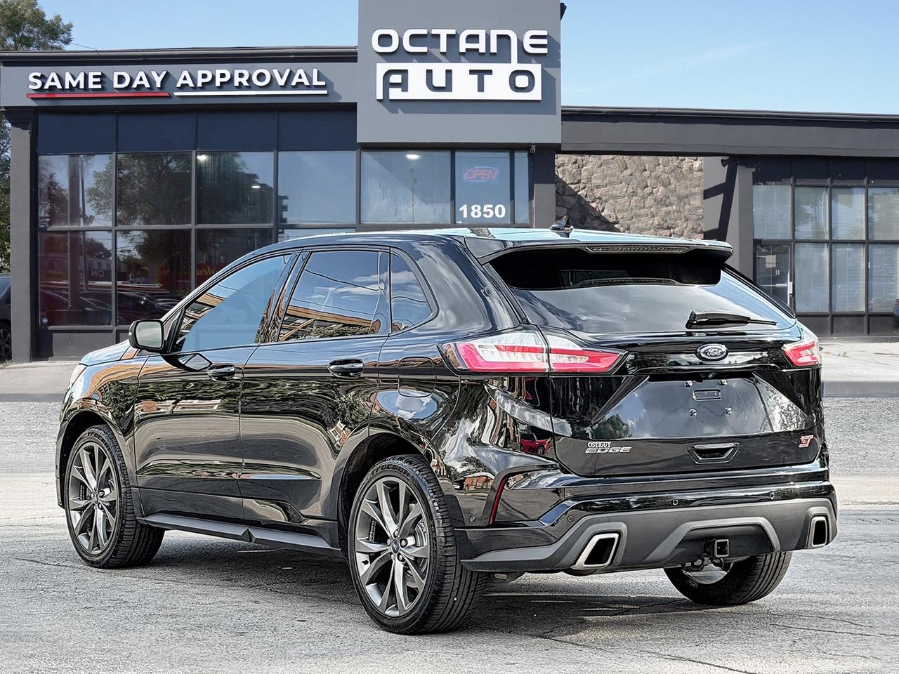 Finance Price $$19,495 Cash Price $20995 | Accident free | Remote starter | Edge ST | AWD | Performance SUV | Twin turbo V6 engine | Leather interior | Panoramic sunroof | Heated front seats | Heated steering wheel | Navigation | Backup camera with sensors | Blind spot monitoring | Rear cross traffic alert | Adaptive cruise control | Lane keep assist | Forward collision warning | Power tailgate | Dual zone climate control | Keyless entry with push start | Premium audio system | Alloy wheels 

Available Now at Octane Used Cars!
1850 Lawrence Ave E, Scarborough, ON M1R 2Y4
Call us today to book your test drive!

CERTIFICATION 
All our vehicles go through a comprehensive safety inspection that exceeds industry standards. Certification includes a full inspection, oil change, and professional detailing before delivery. Vehicles are not drivable if not certified and not e-tested. A certification package is available for $699. Trade-ins welcome. All vehicles are subject to HST, licensing fees, and a $22 OMVIC fee.

FINANCING 
Good credit, bad credit, or no credit we can help. Instant approvals available with flexible plans tailored to your needs. Financing deals are subject to an admin fee.

WARRANTY 
This vehicle qualifies for extended warranty options. Our team can help you choose the right coverage.

PRICE 
At Octane Used Cars, we offer fair, transparent, no-haggle pricing. We monitor the market to keep our vehicles priced competitively, giving you the best value with a no-pressure buying experience.