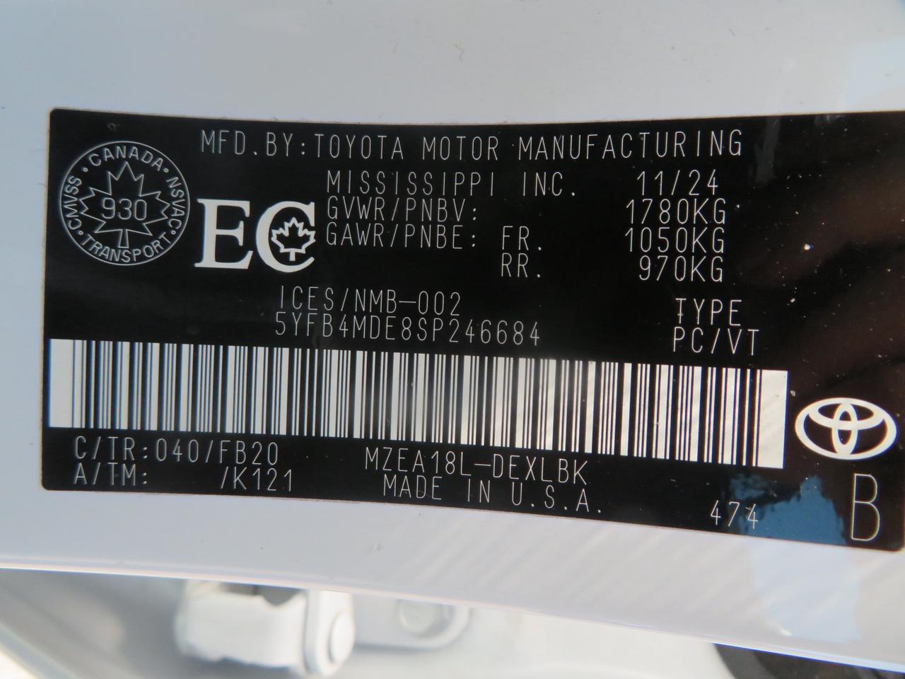 2025 Toyota Corolla LE CVT Photo