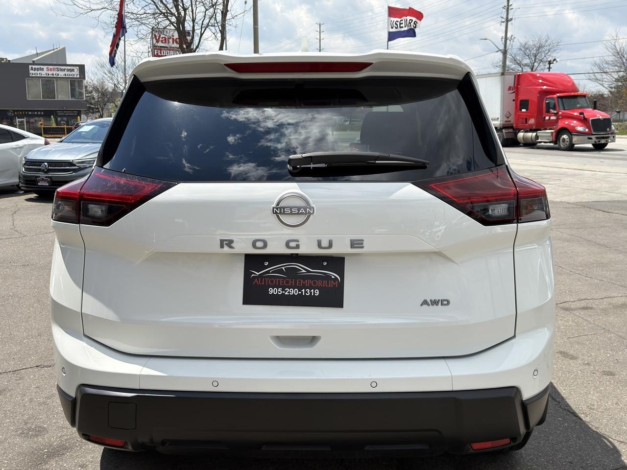 2024 Nissan Rogue S AWD Pearl White   Htd Seats   Htd Steering   Dua Photo2